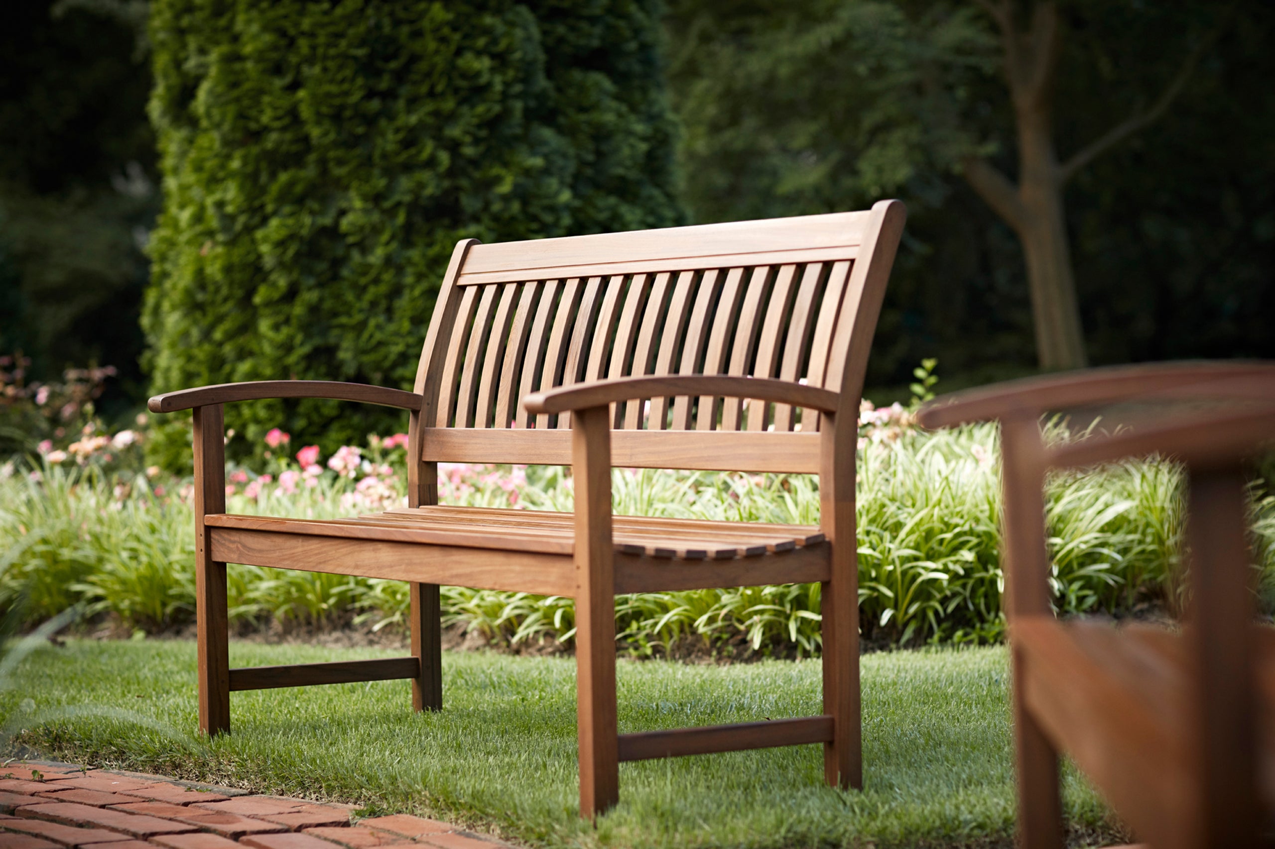 Heritage Garden 55" Ipe Wood Bench