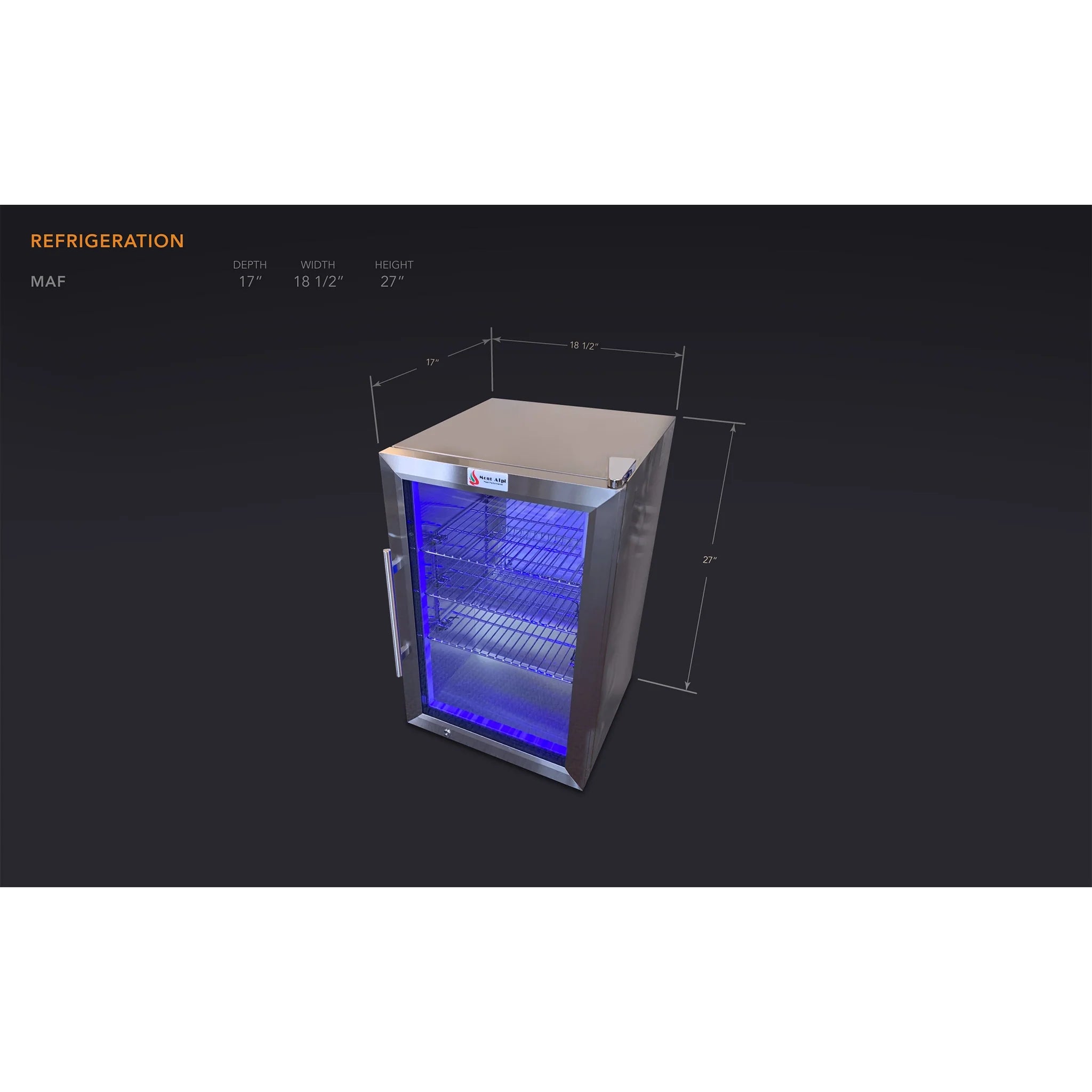 2.6 Cu. Ft. Outdoor Rated Stainless Steel Refrigerator