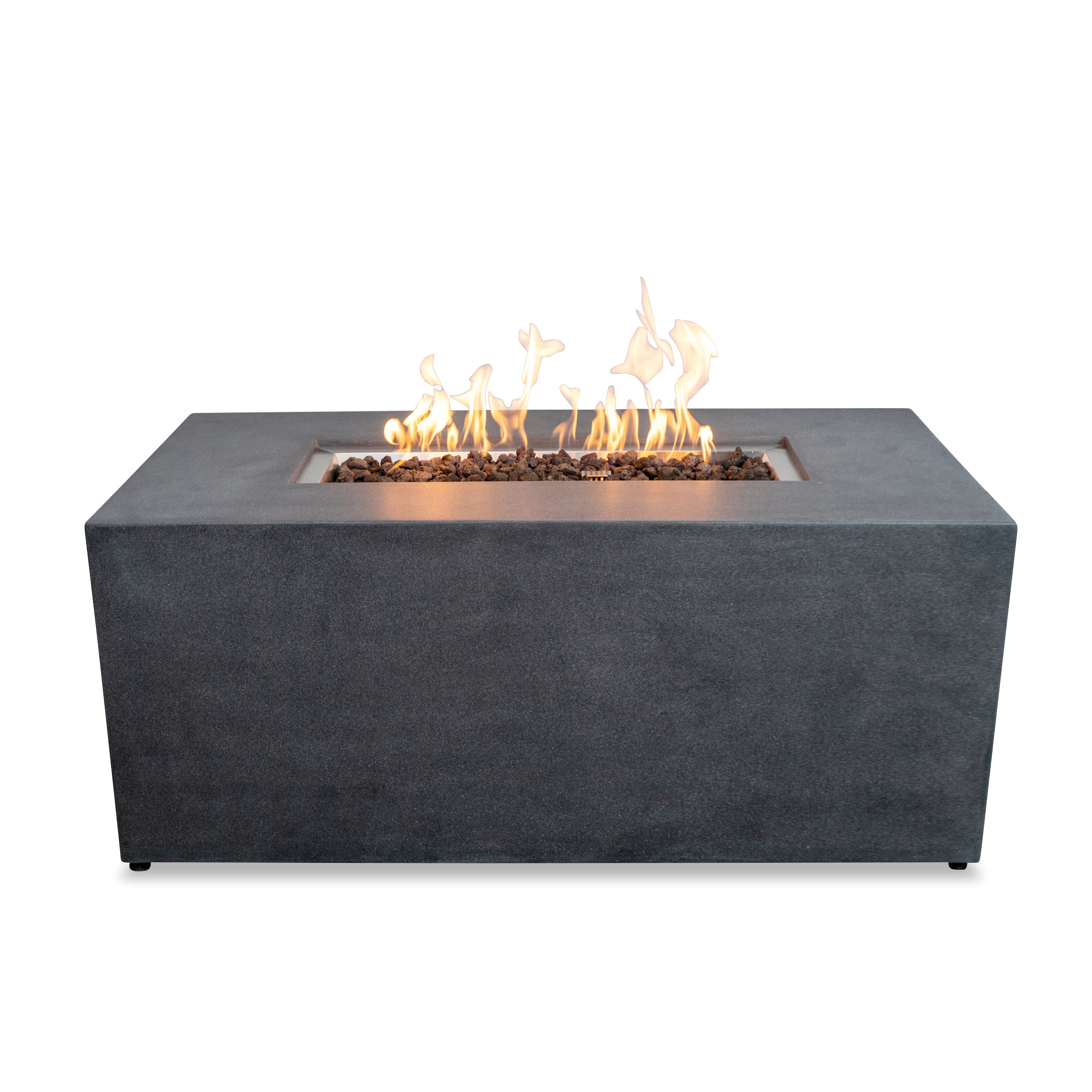 Beton 55" Rectangular Hidden Propane Gas Fire Pit#Finish_Graphite