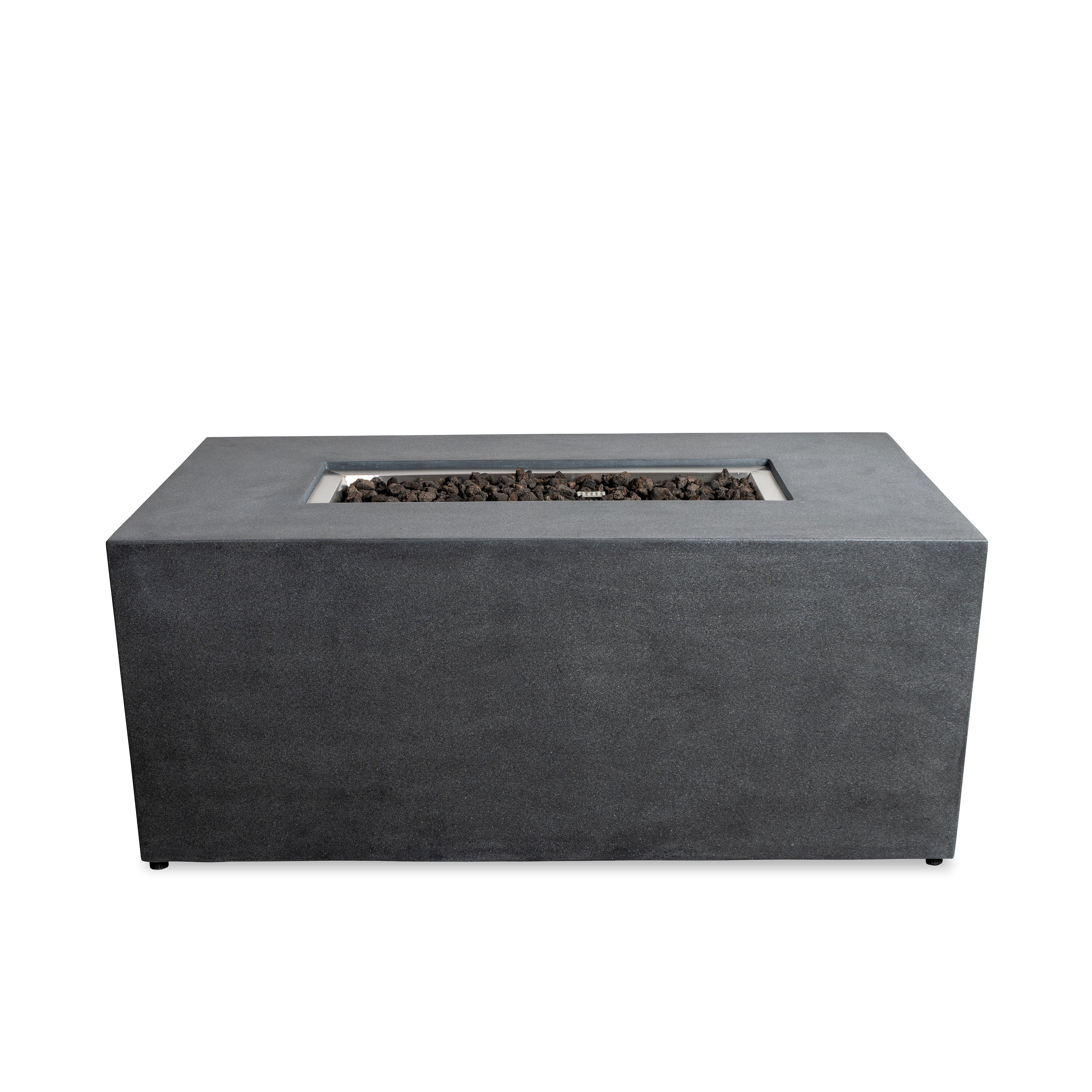 Beton 55" Rectangular Hidden Propane Gas Fire Pit#Finish_Graphite
