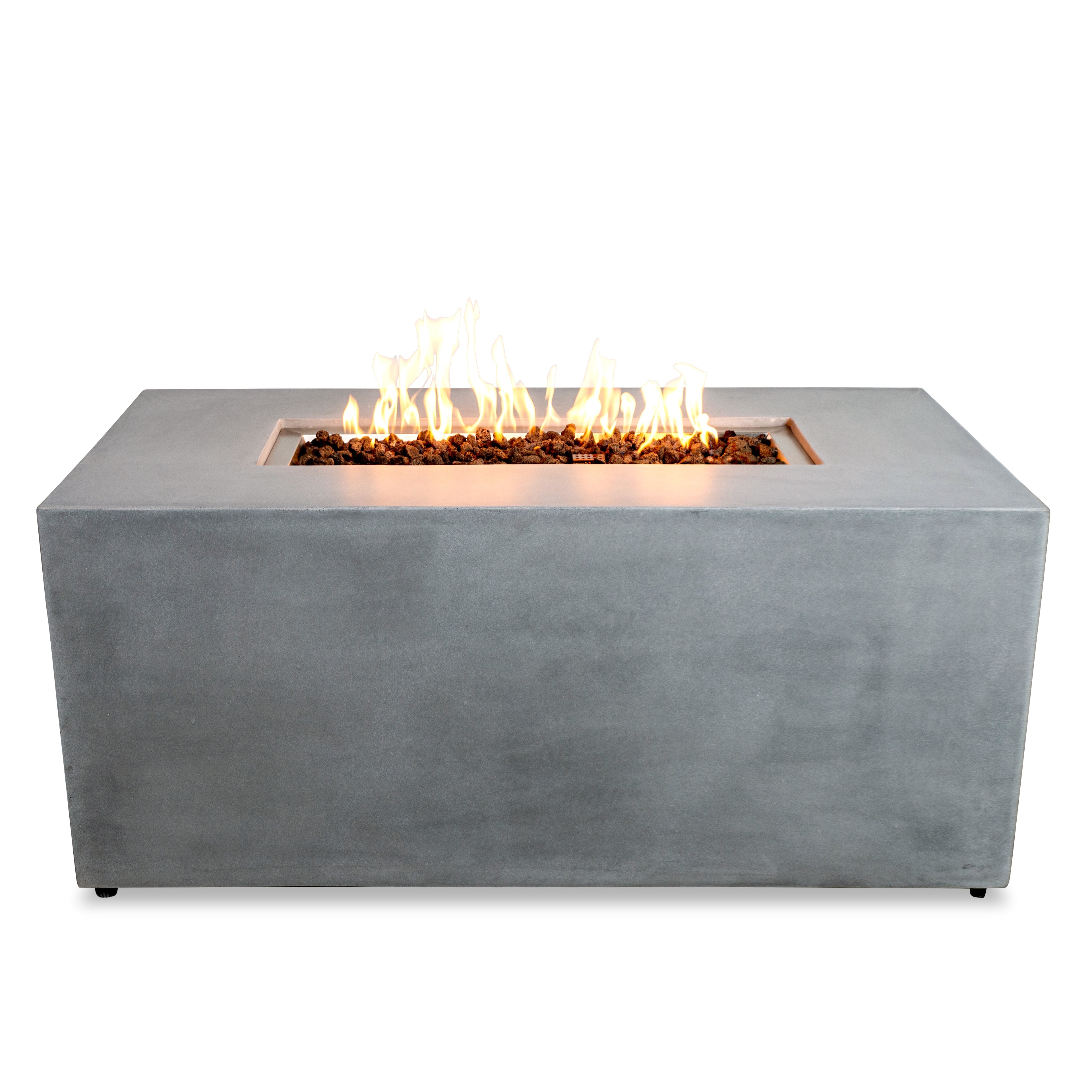Beton 55" Rectangular Hidden Propane Gas Fire Pit#Finish_Natural Gray