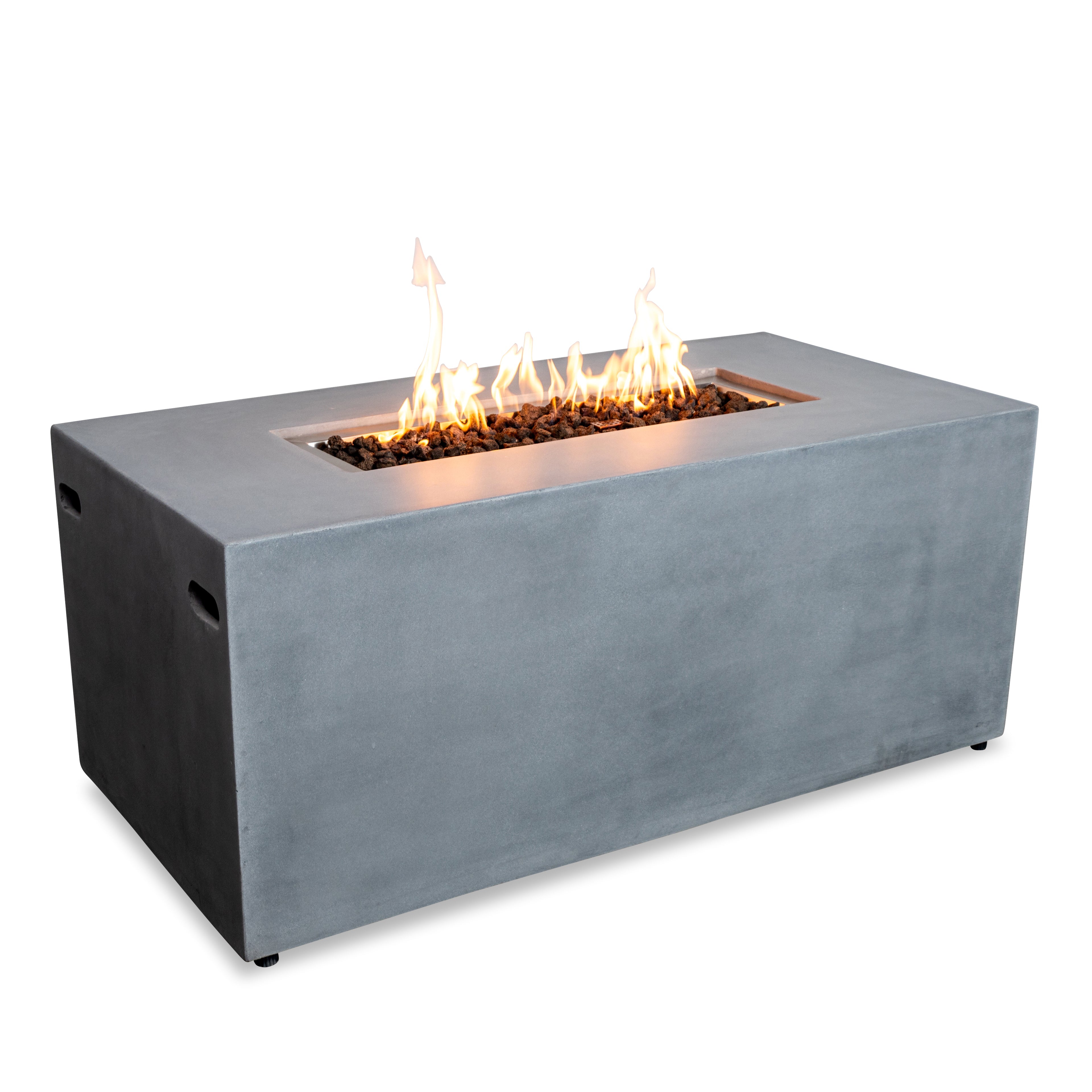 Beton 55" Rectangular Hidden Propane Gas Fire Pit#Finish_Natural Gray