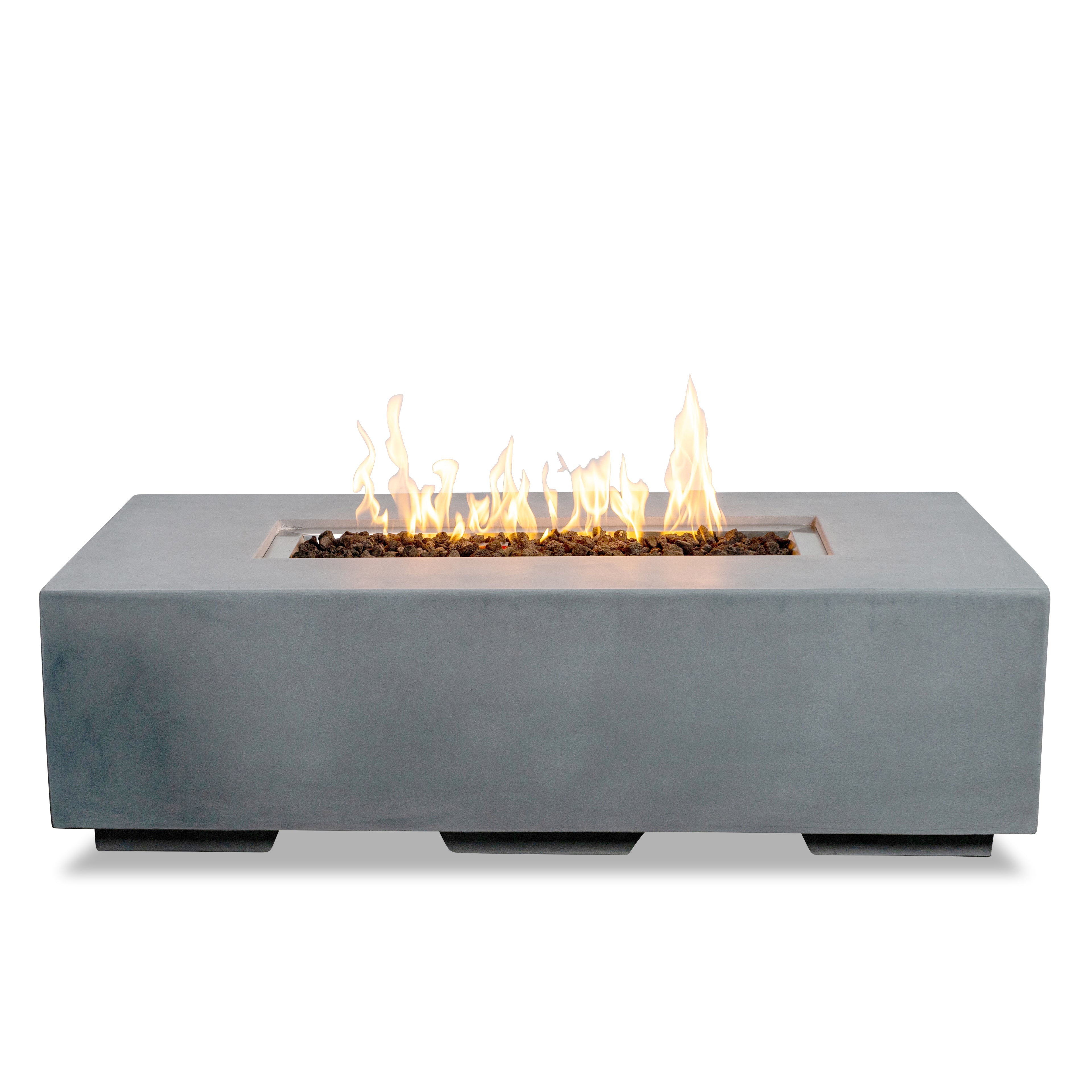 Beton 55" Rectangular Natural Gas Fire Pit#Finish_Natural Gray