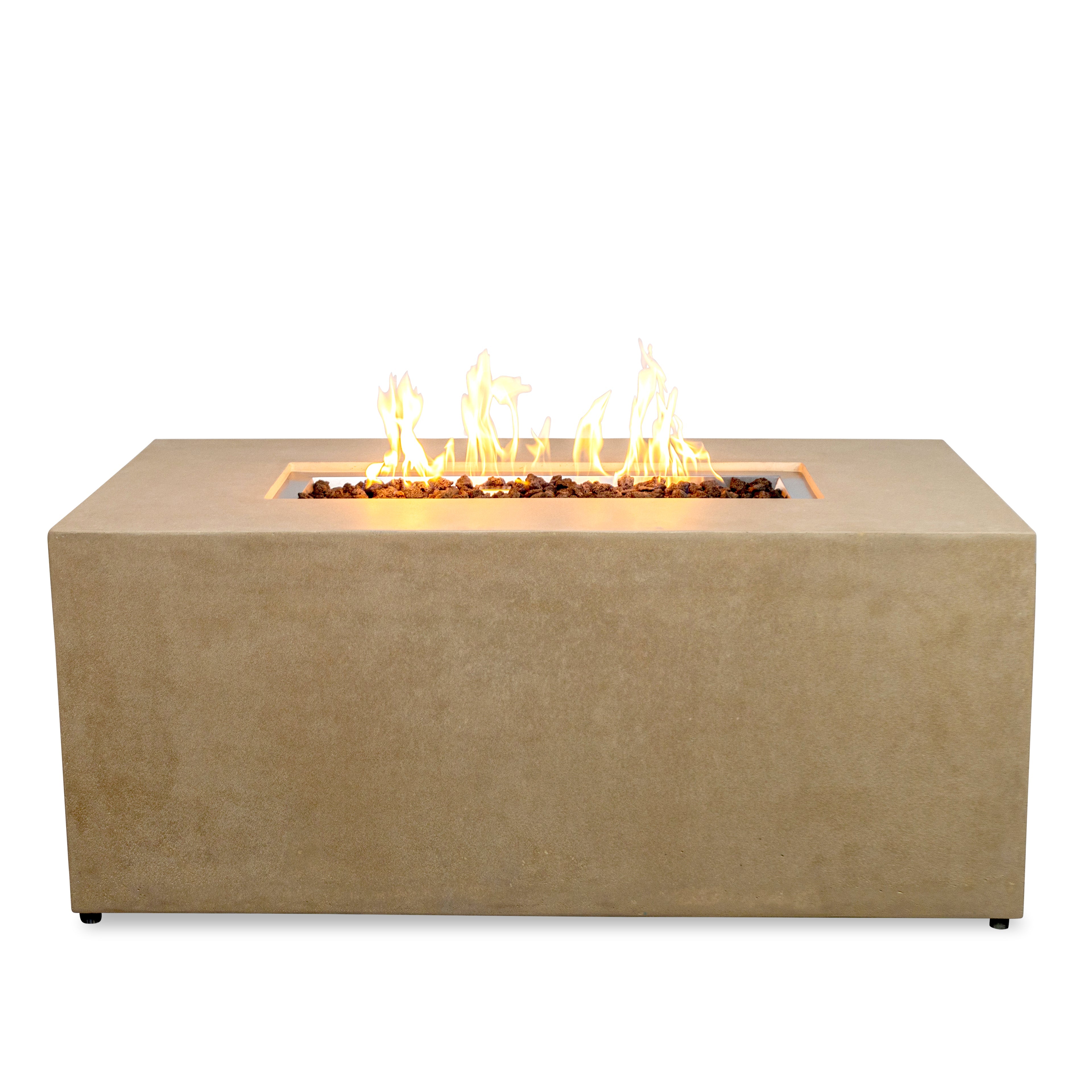 Beton 55" Rectangular Hidden Propane Gas Fire Pit#Finish_Sand