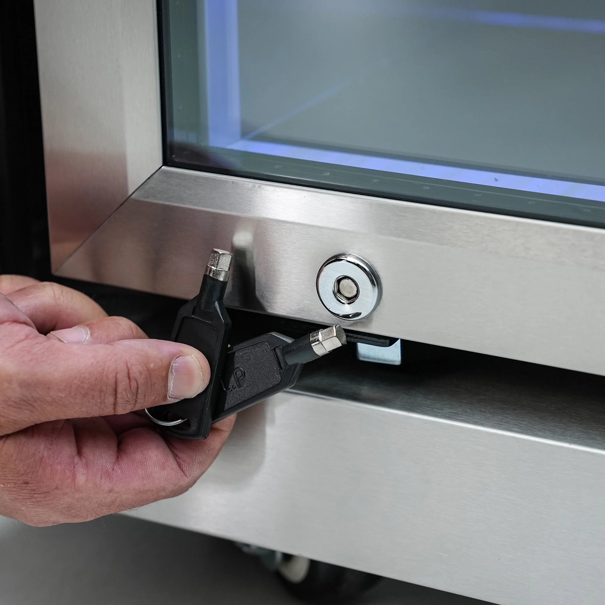 2.6 Cu. Ft. Outdoor Rated Black Stainless Steel Refrigerator Cabinet Module