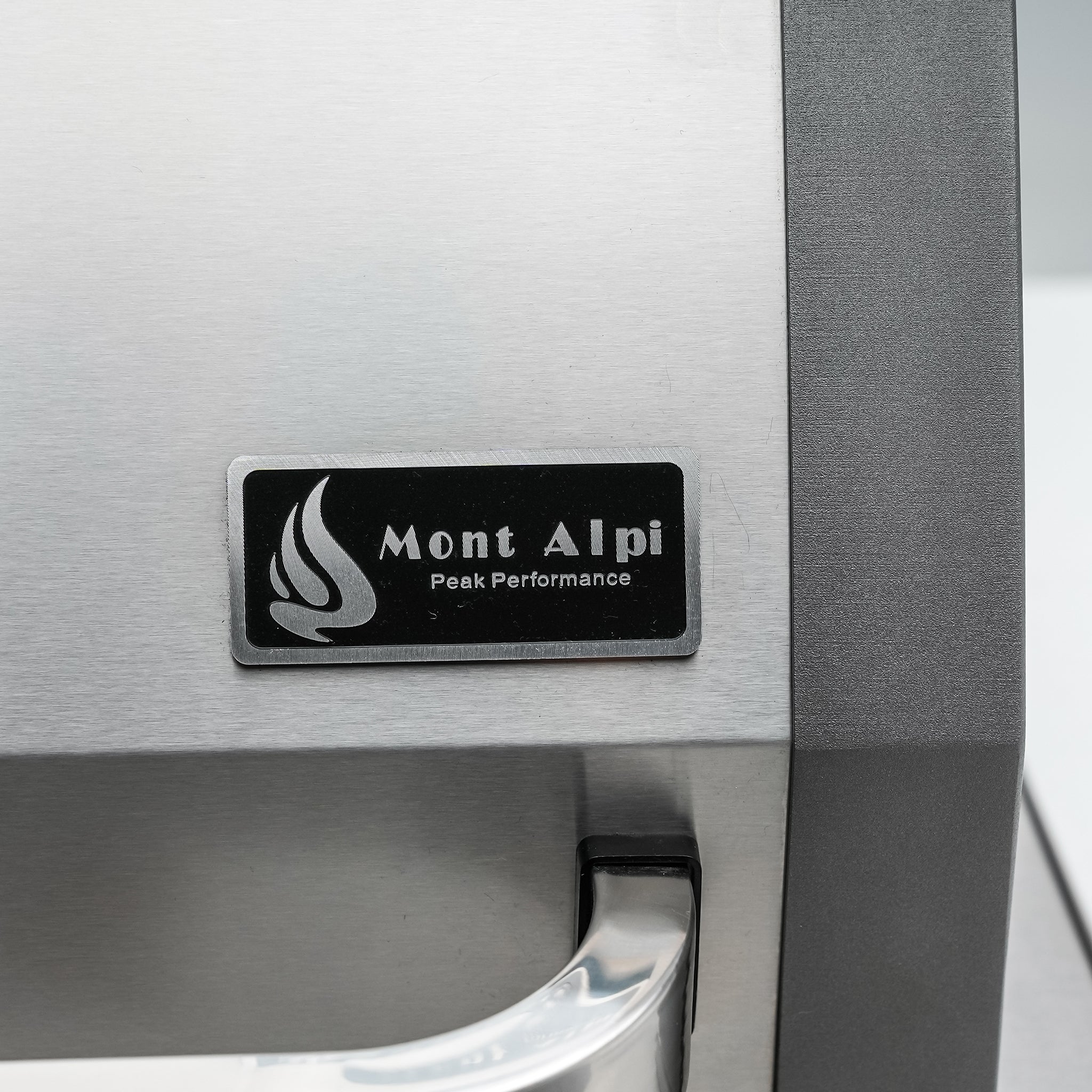 400 Deluxe 7.5 ft. Stainless Steel 4-Burner Outdoor Kitchen Island with 90 Degree Corner and Fridge Cabinet