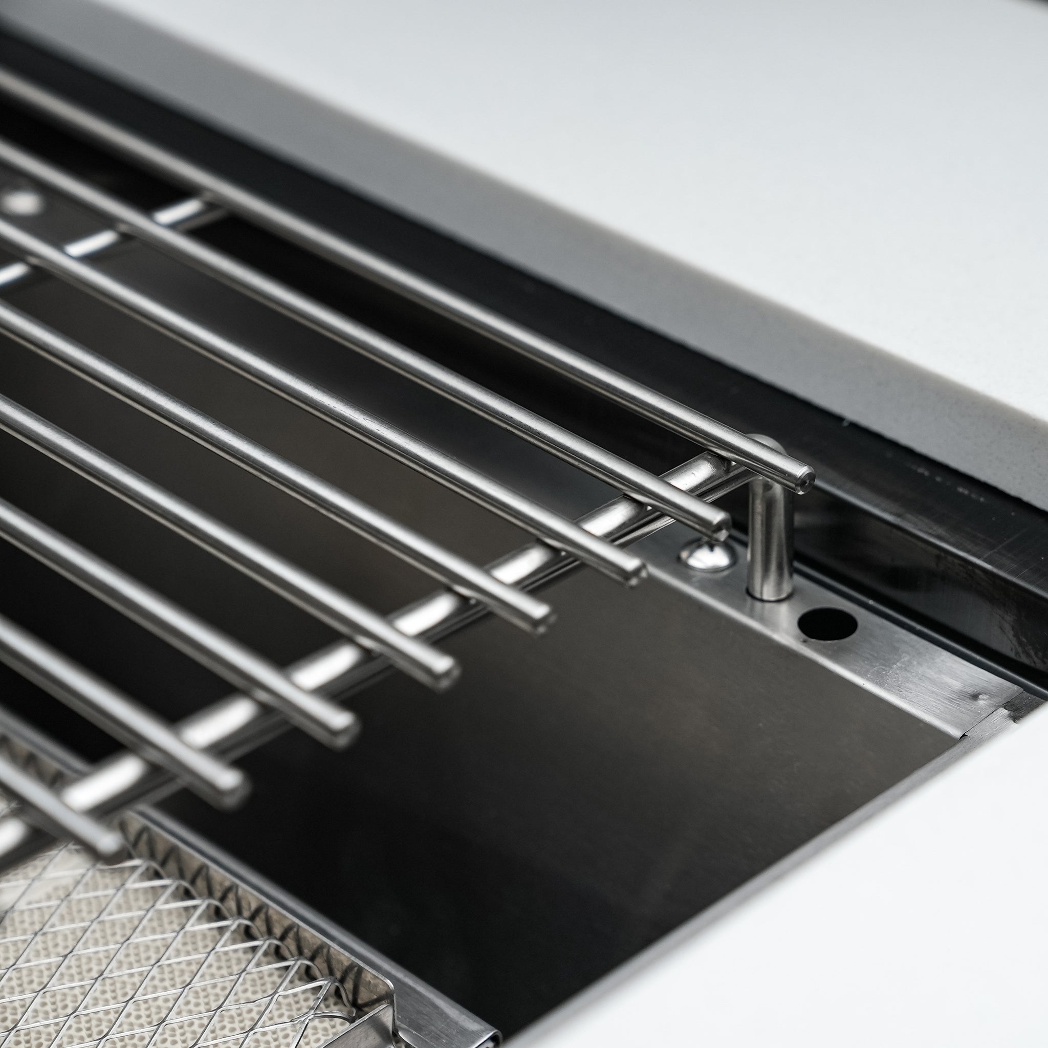 400 Deluxe 7 ft. Stainless Steel 4-Burner Outdoor Kitchen Island with 90-Degree Corner Kegerator and Fridge Cabinet