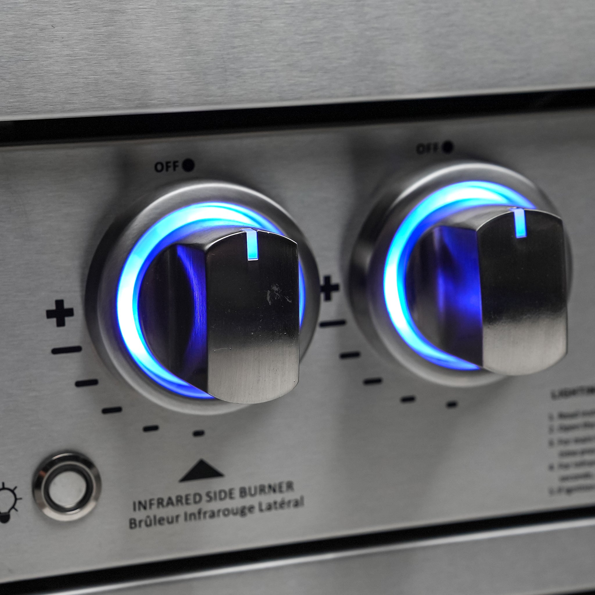 400 Deluxe 10 ft. Stainless Steel 4-Burner Outdoor Kitchen Island with Beverage Center