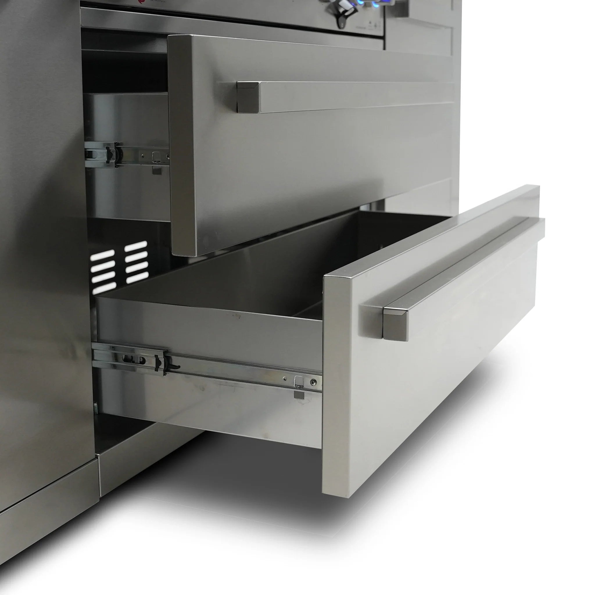 805 Original 8 ft. Stainless Steel 6-Burner Outdoor Kitchen Island with 90-Degree Corner