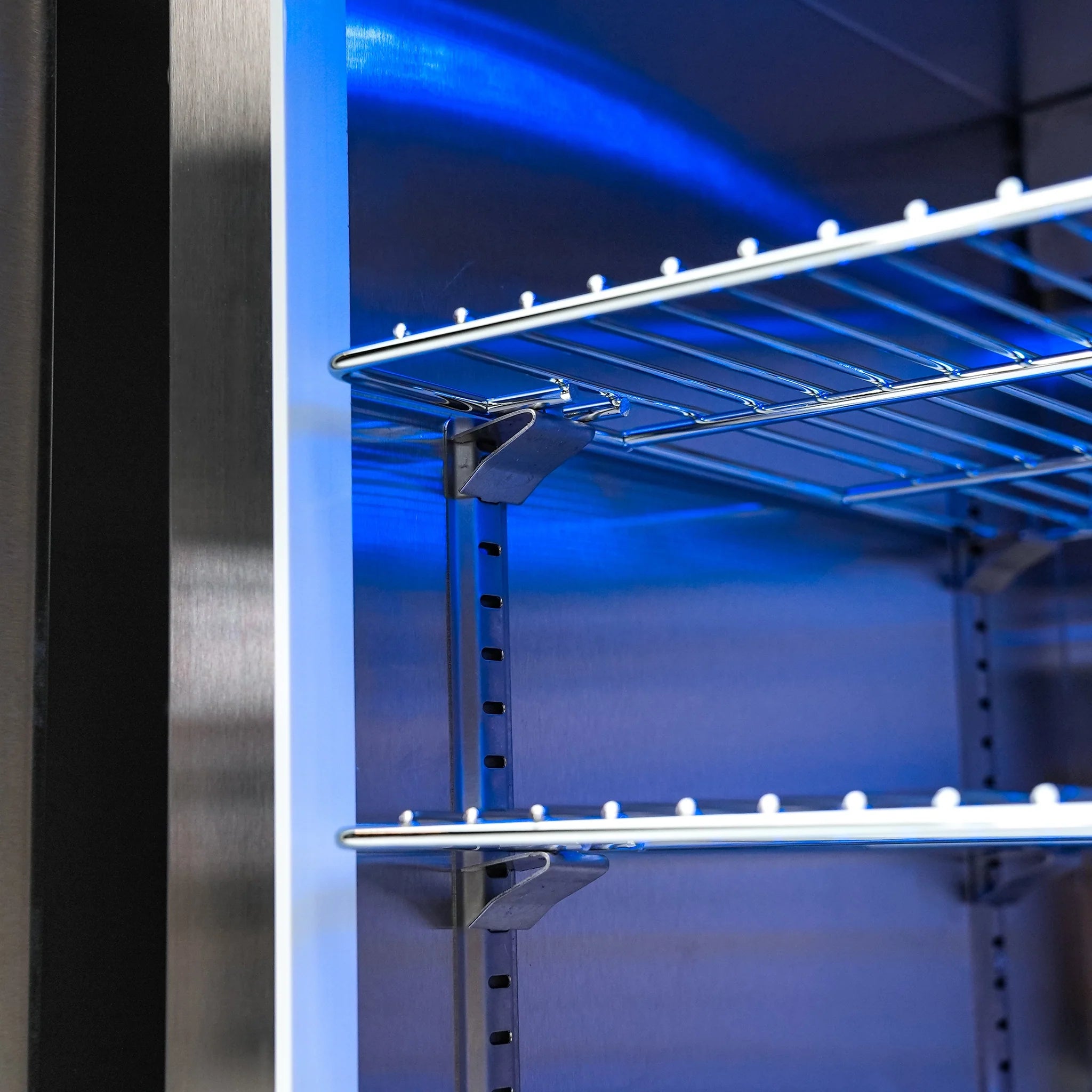 805 Deluxe 8 ft. Stainless Steel 6-Burner Outdoor Kitchen Island with 90-Degree Corner and Beverage Center