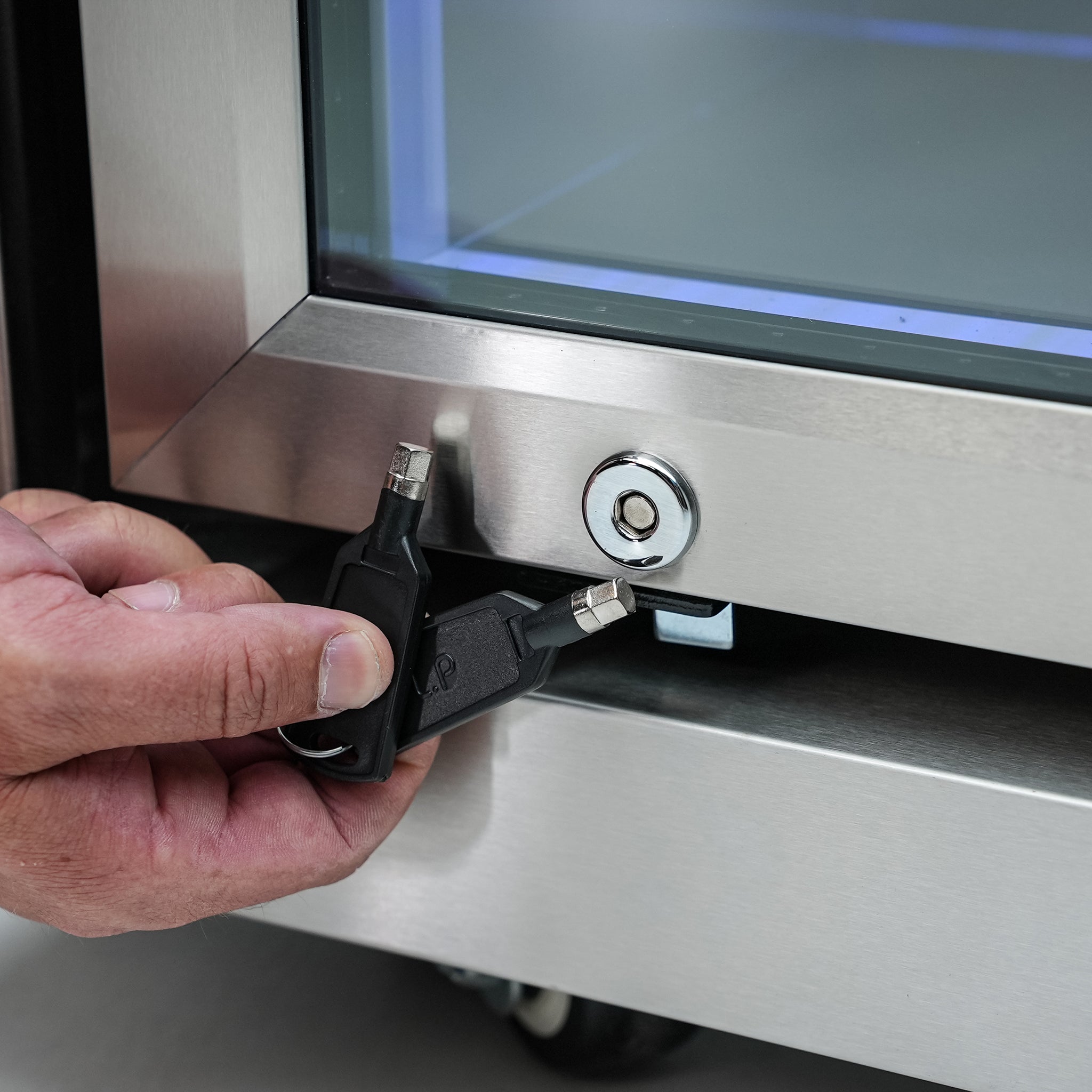 805 Deluxe 11 ft. Stainless Steel 6-Burner Outdoor Kitchen Island with Beverage Center and Fridge Cabinet