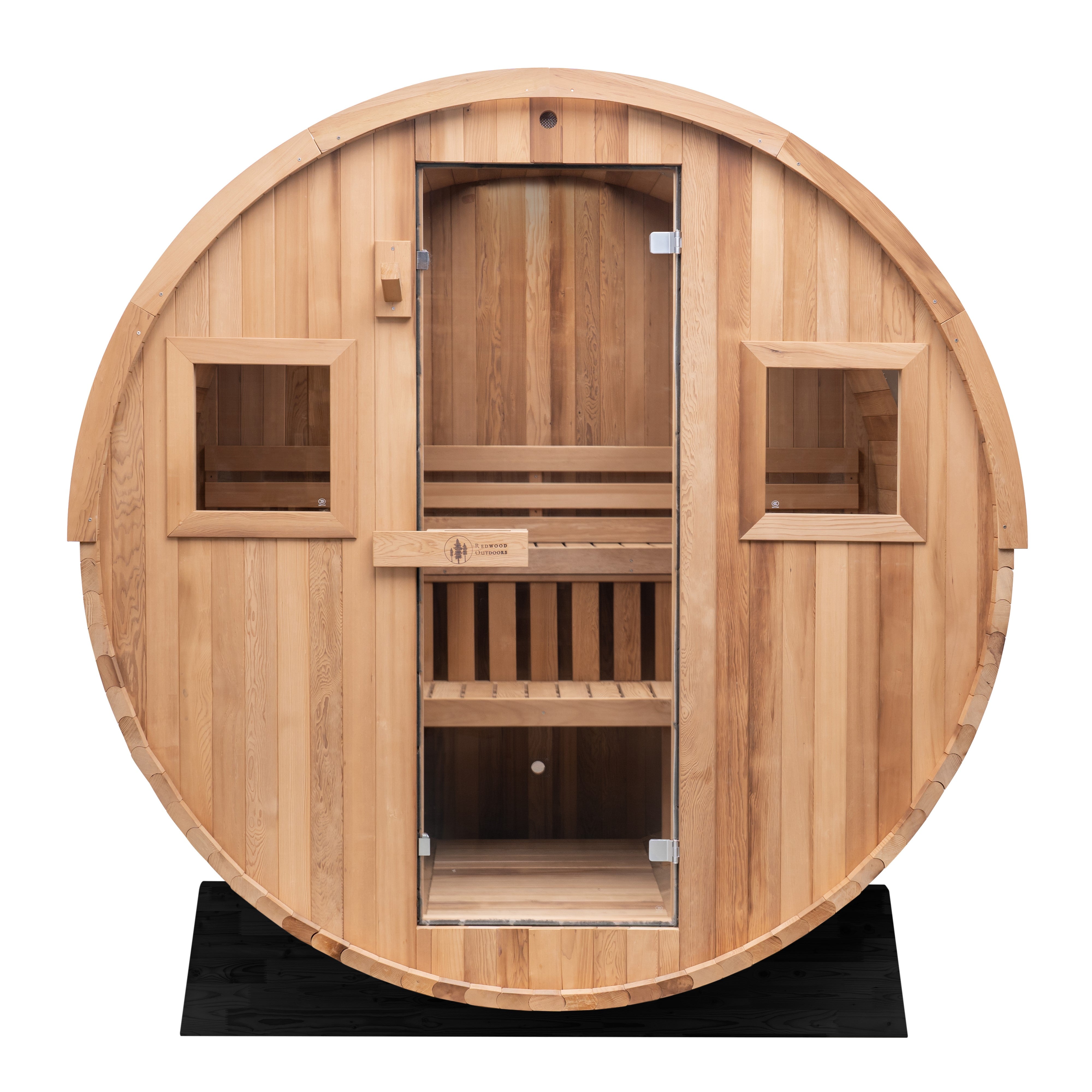 6-Person Extra-Wide Barrel Outdoor Sauna