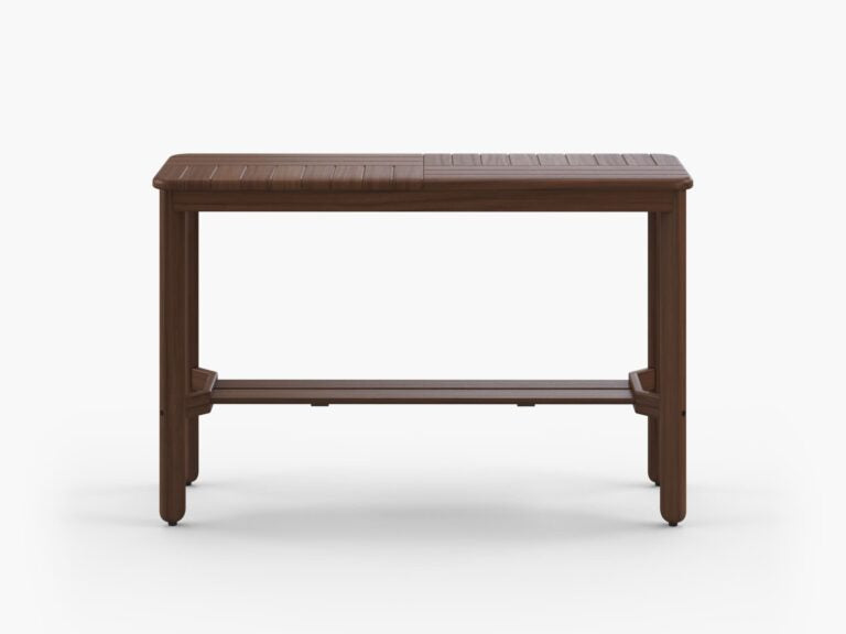 Foundations 45" x 15" Mosaic Rectangular Ipe Wood Console Table