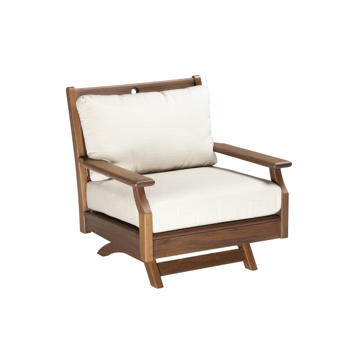 Opal Ipe Wood Swivel Rocker