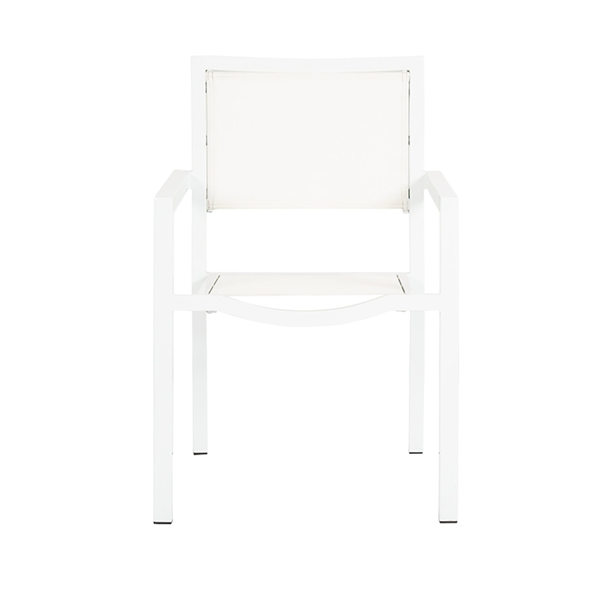 Naples Aluminum Stackable Sling Dining Arm Chair