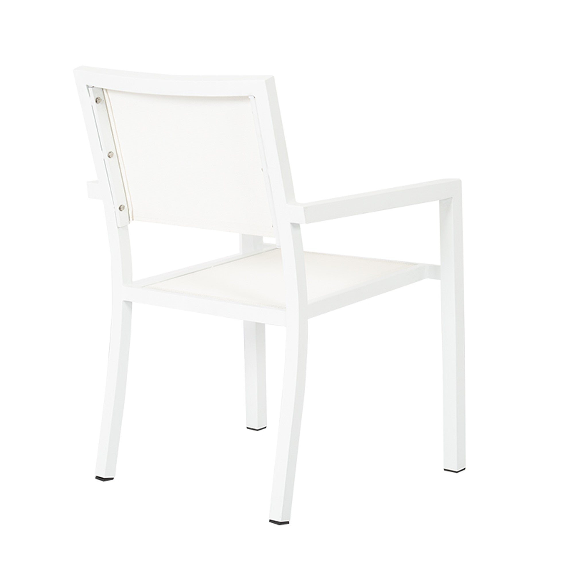 Naples Aluminum Stackable Sling Dining Arm Chair