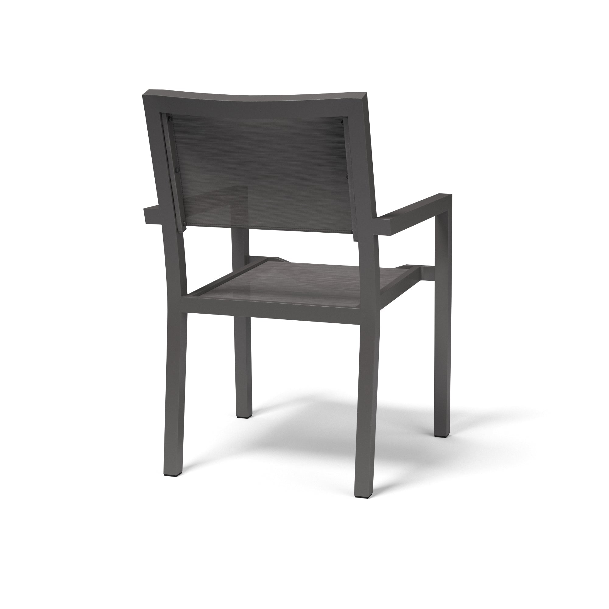 Vegas Aluminum Stackable Sling Dining Arm Chair
