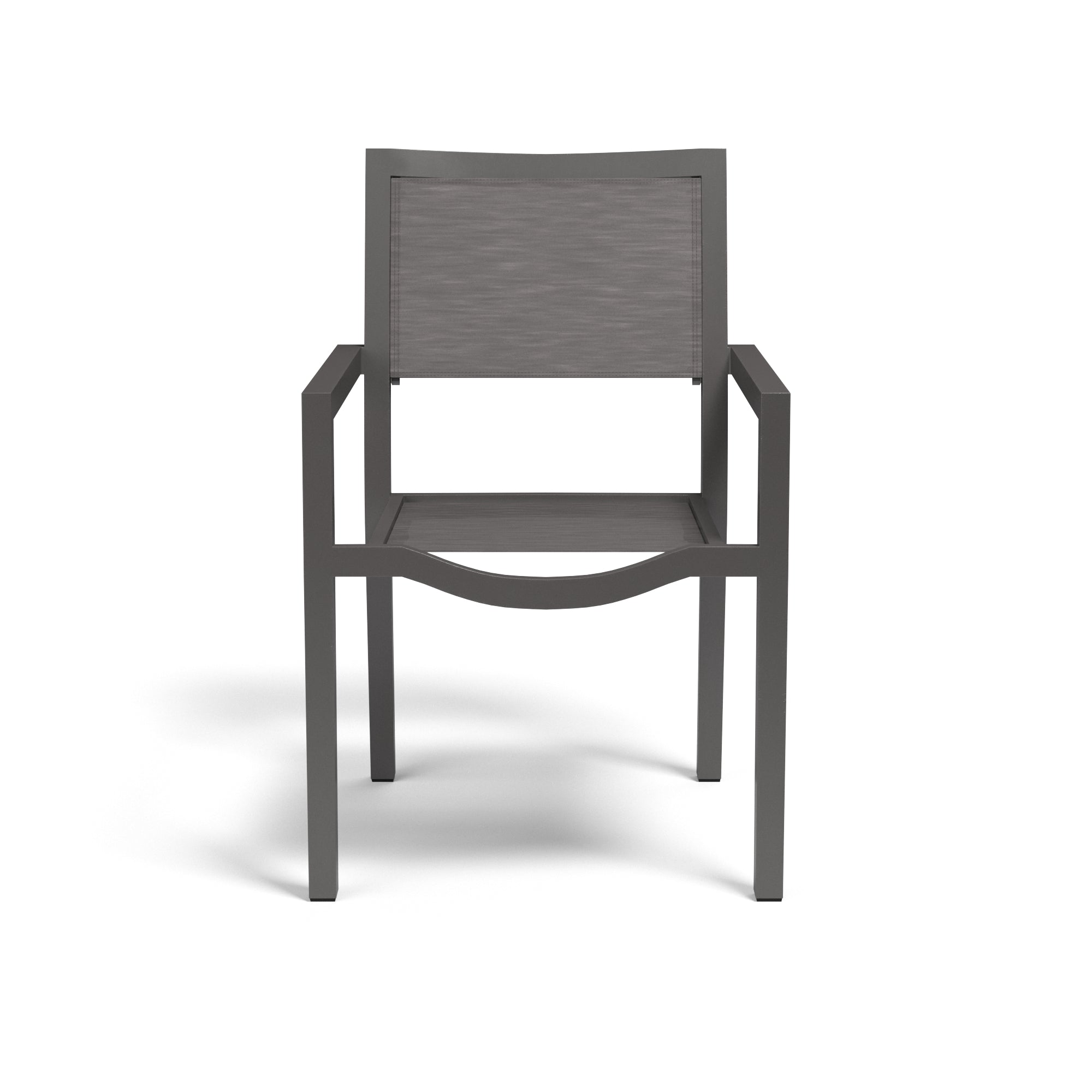 Vegas Aluminum Stackable Sling Dining Arm Chair