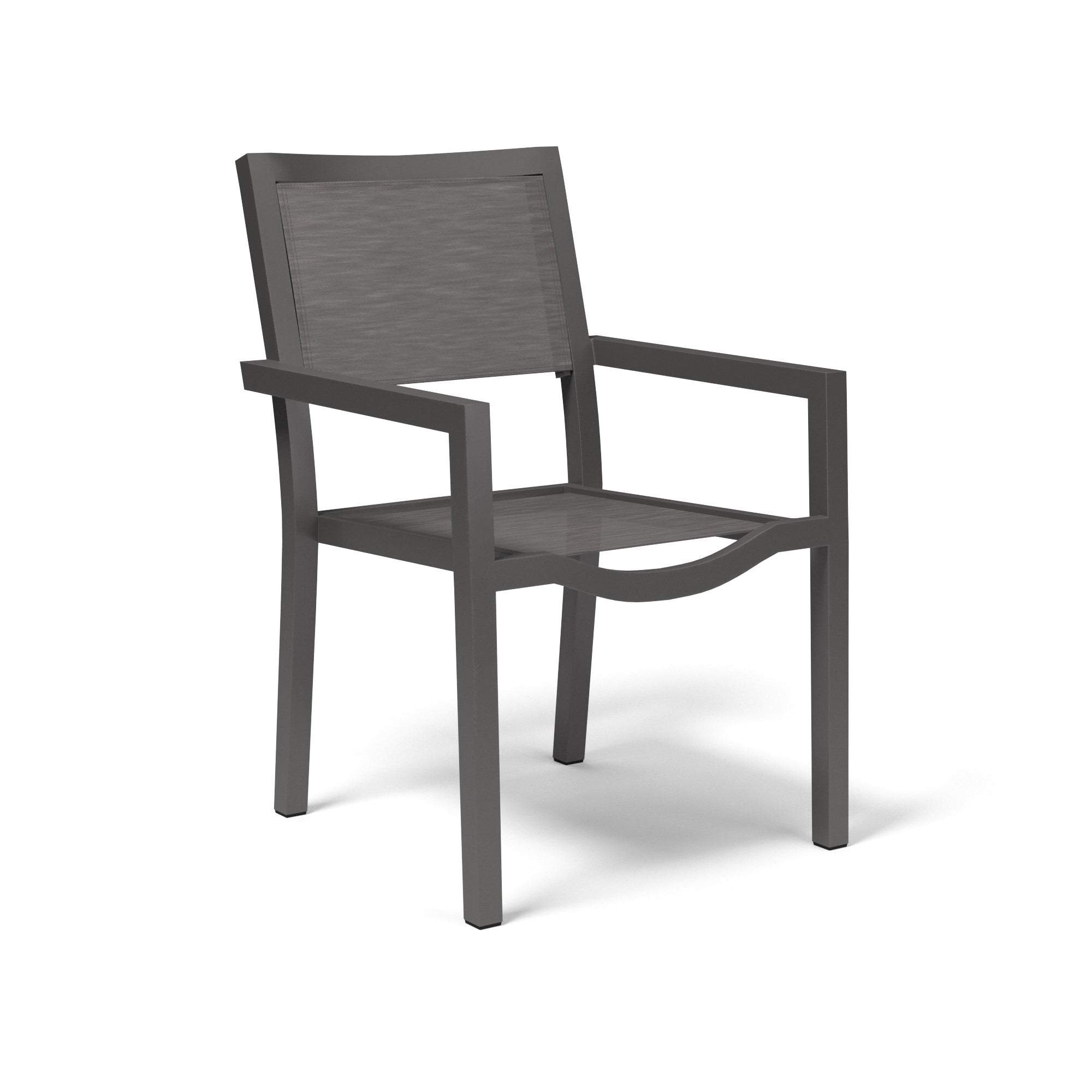 Vegas Aluminum Stackable Sling Dining Arm Chair