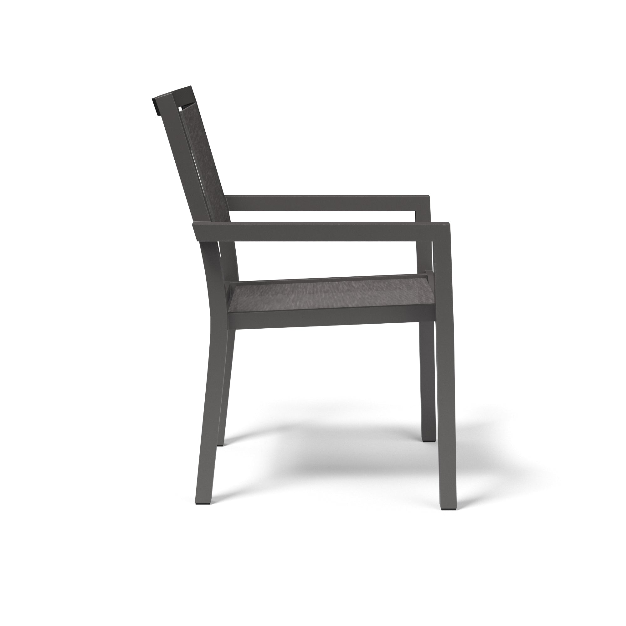 Vegas Aluminum Stackable Sling Dining Arm Chair