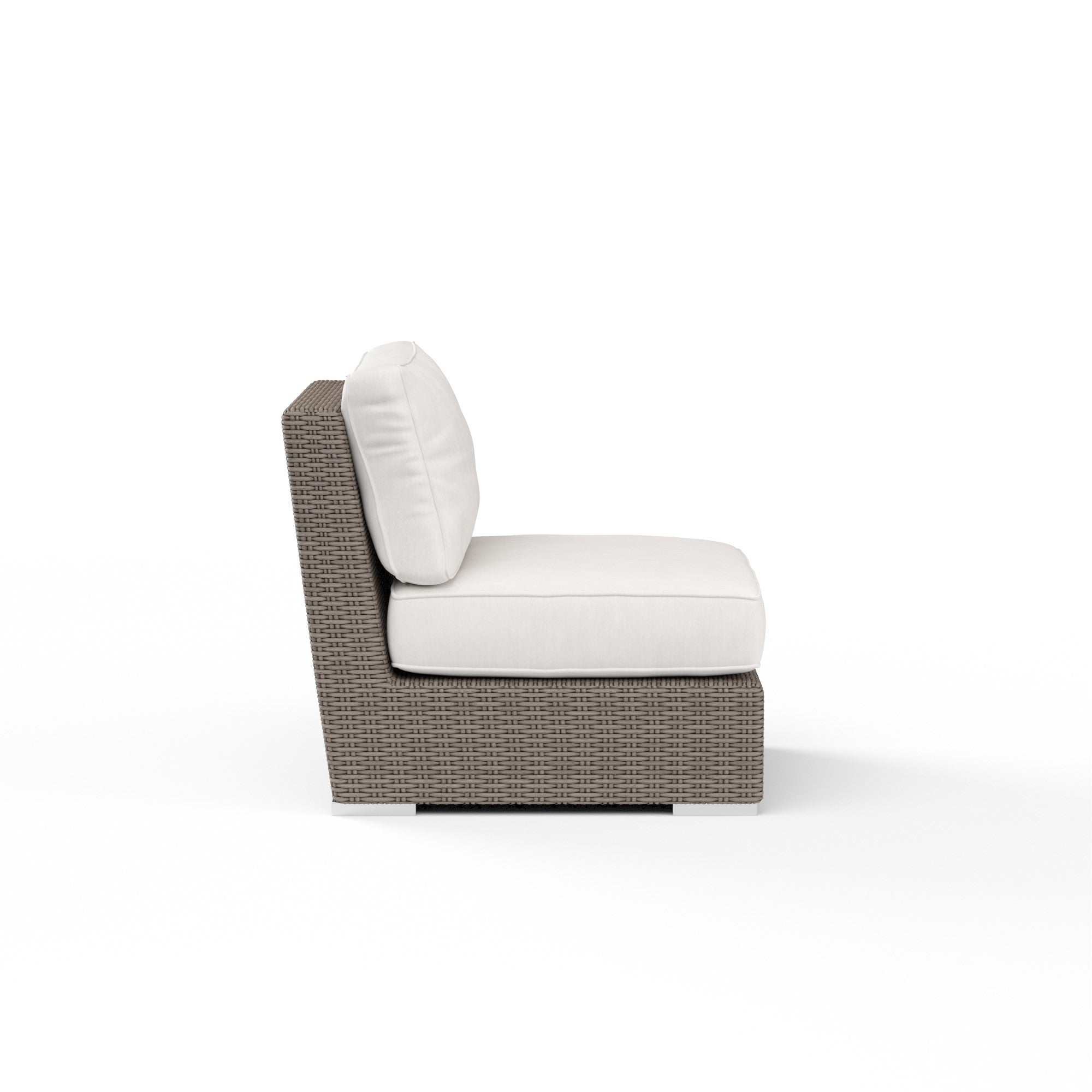 Coronado Wicker Armless Club Chair