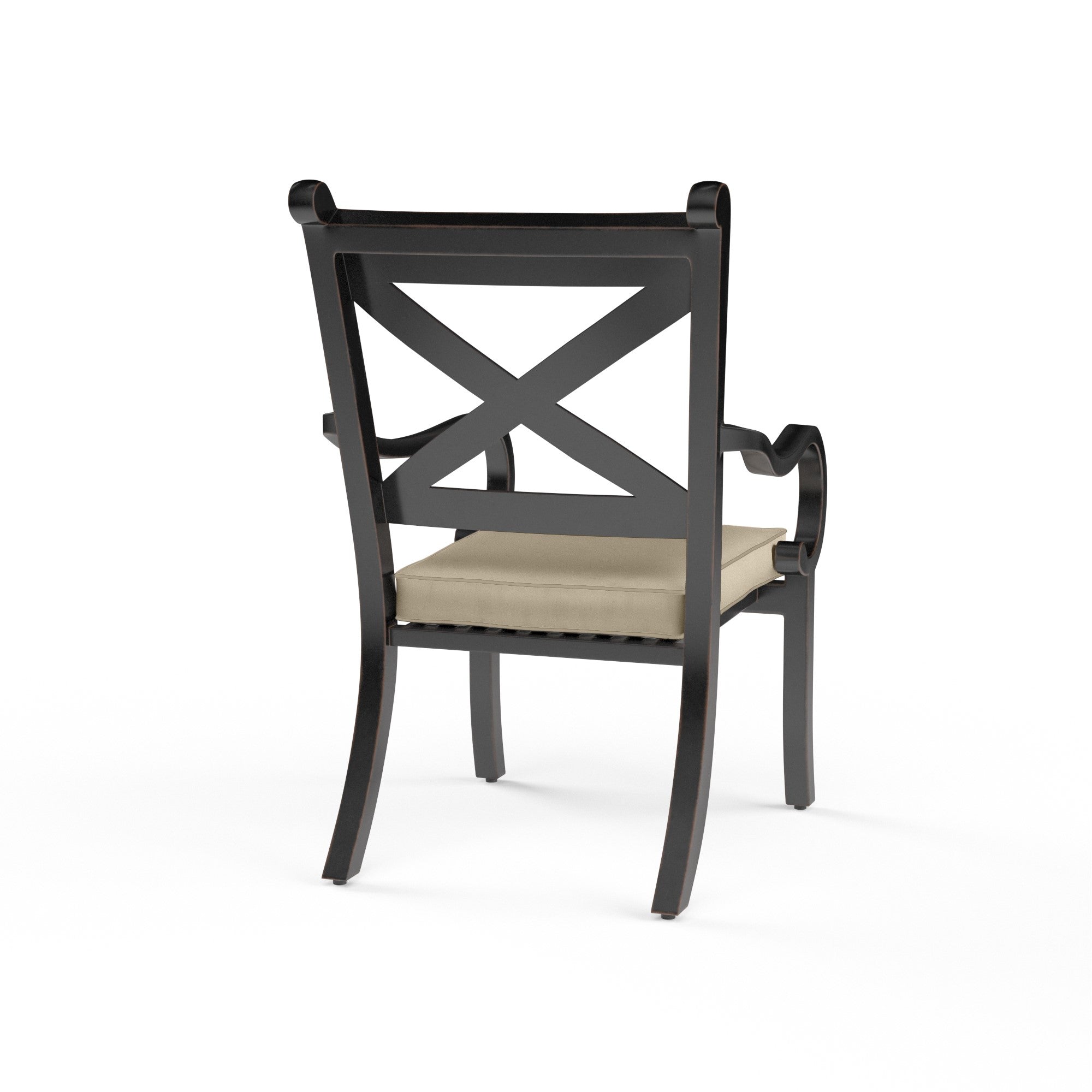 Monterey Aluminum Cushioned Dining Arm Chair