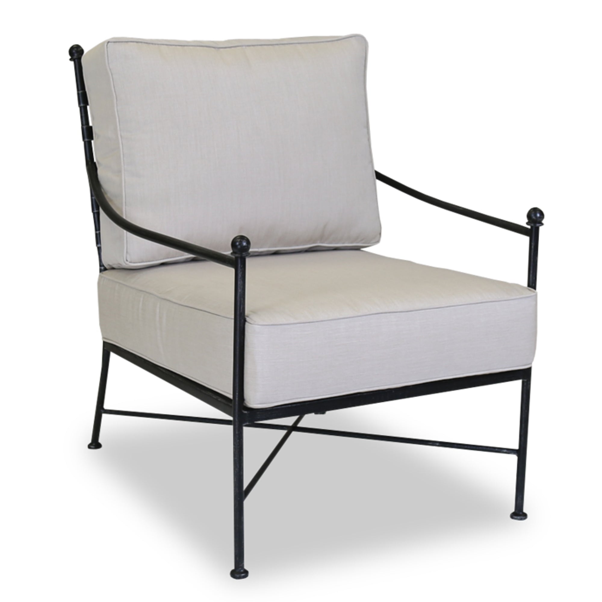 Provence Wrought Iron Club Chair