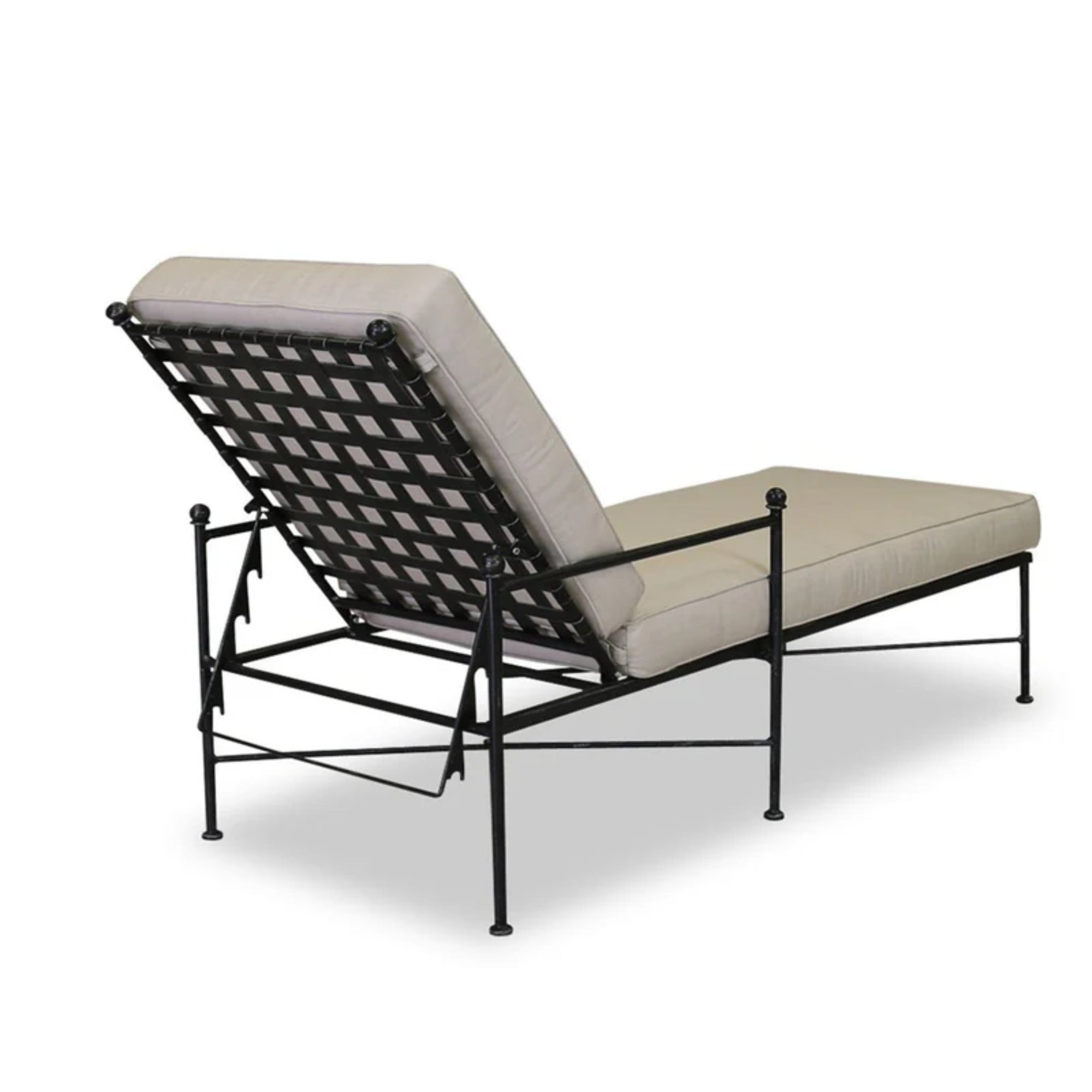 Provence Wrought Iron Chaise Lounge