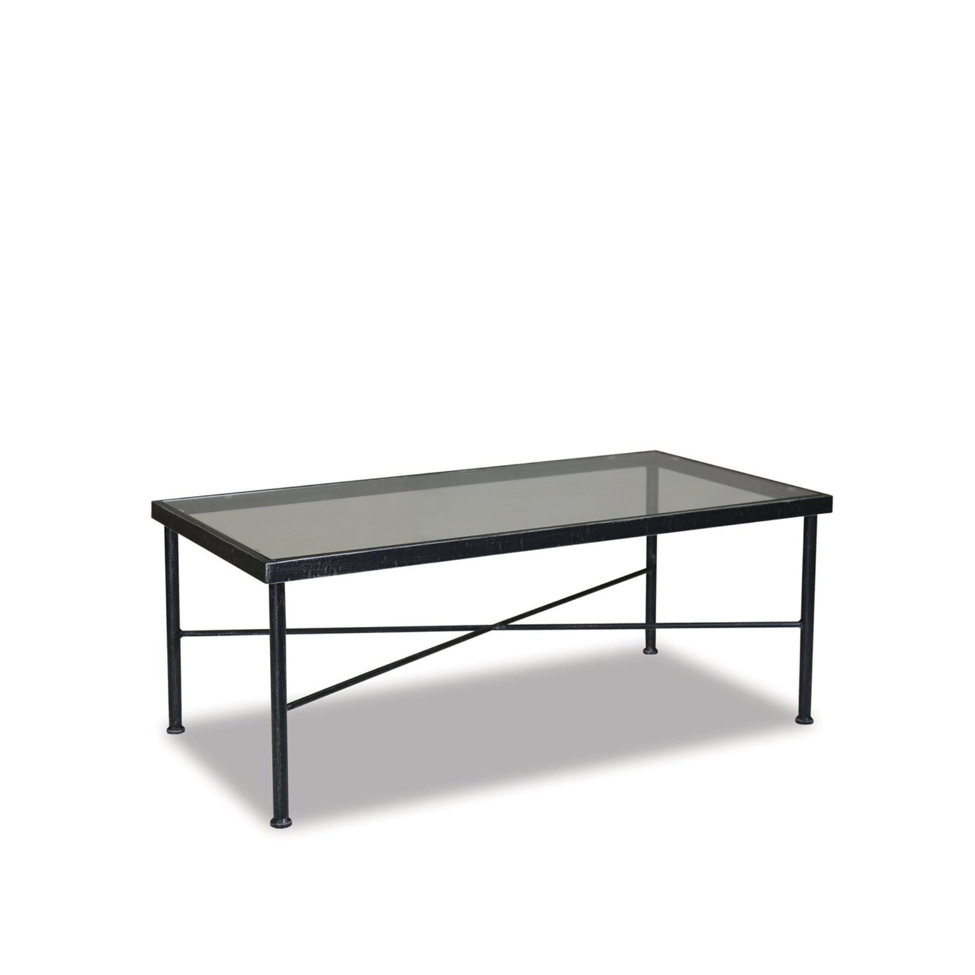 Provence 44" x 22" Rectangular Wrought Iron Coffee Table