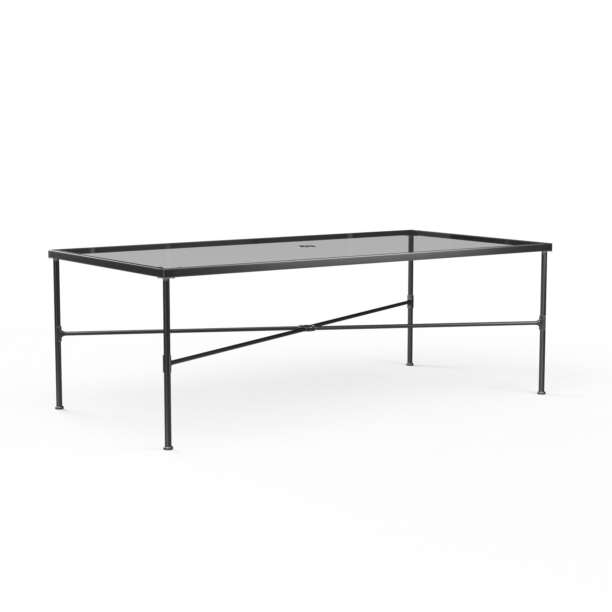 Provence 42" x 84" Rectangular Wrought Iron Dining Table