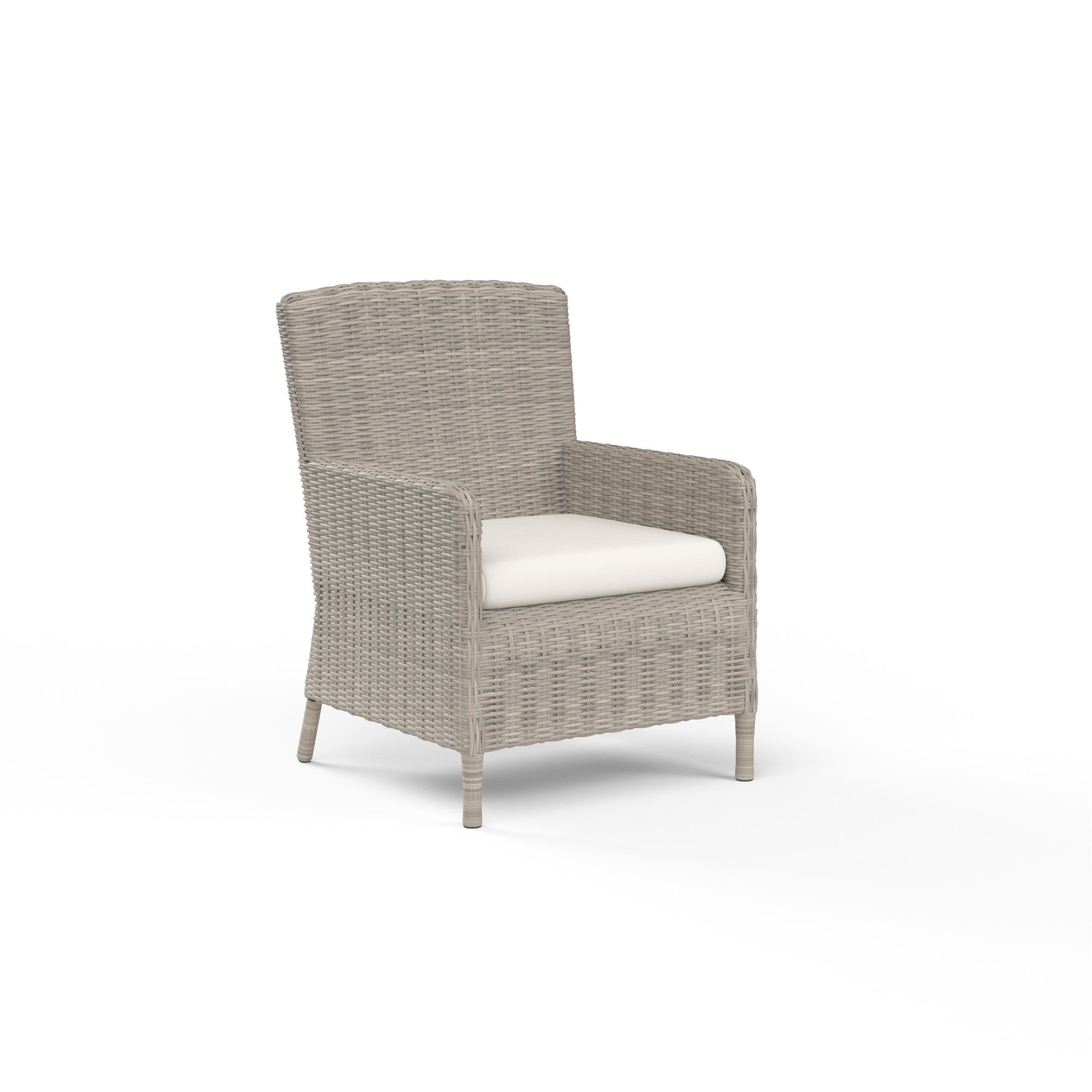 Manhattan Wicker Cushioned Dining Arm Chair
