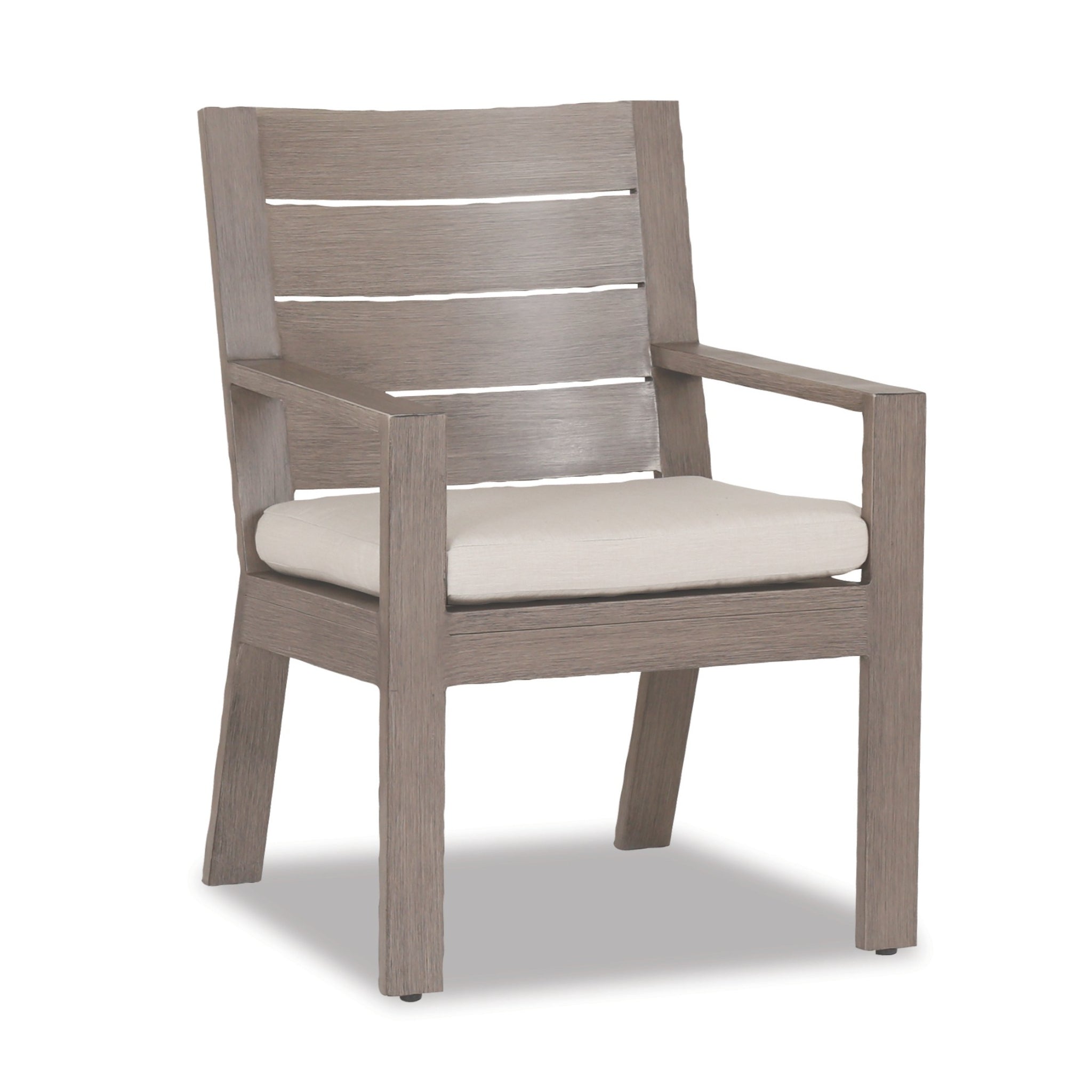 Laguna Aluminum Cushioned Dining Arm Chair