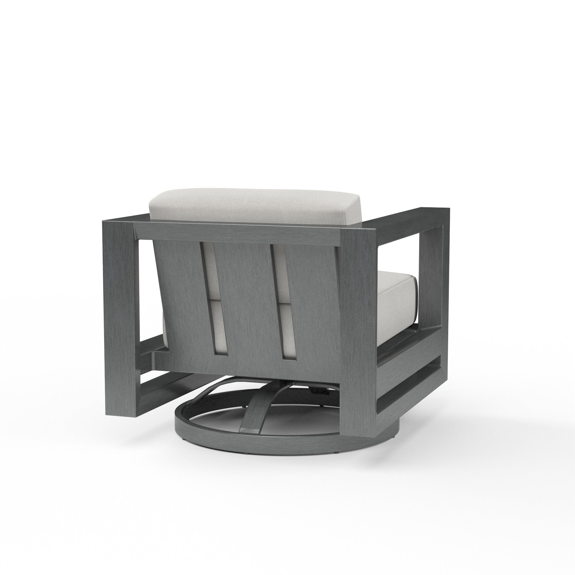 Redondo Aluminum Swivel Club Chair