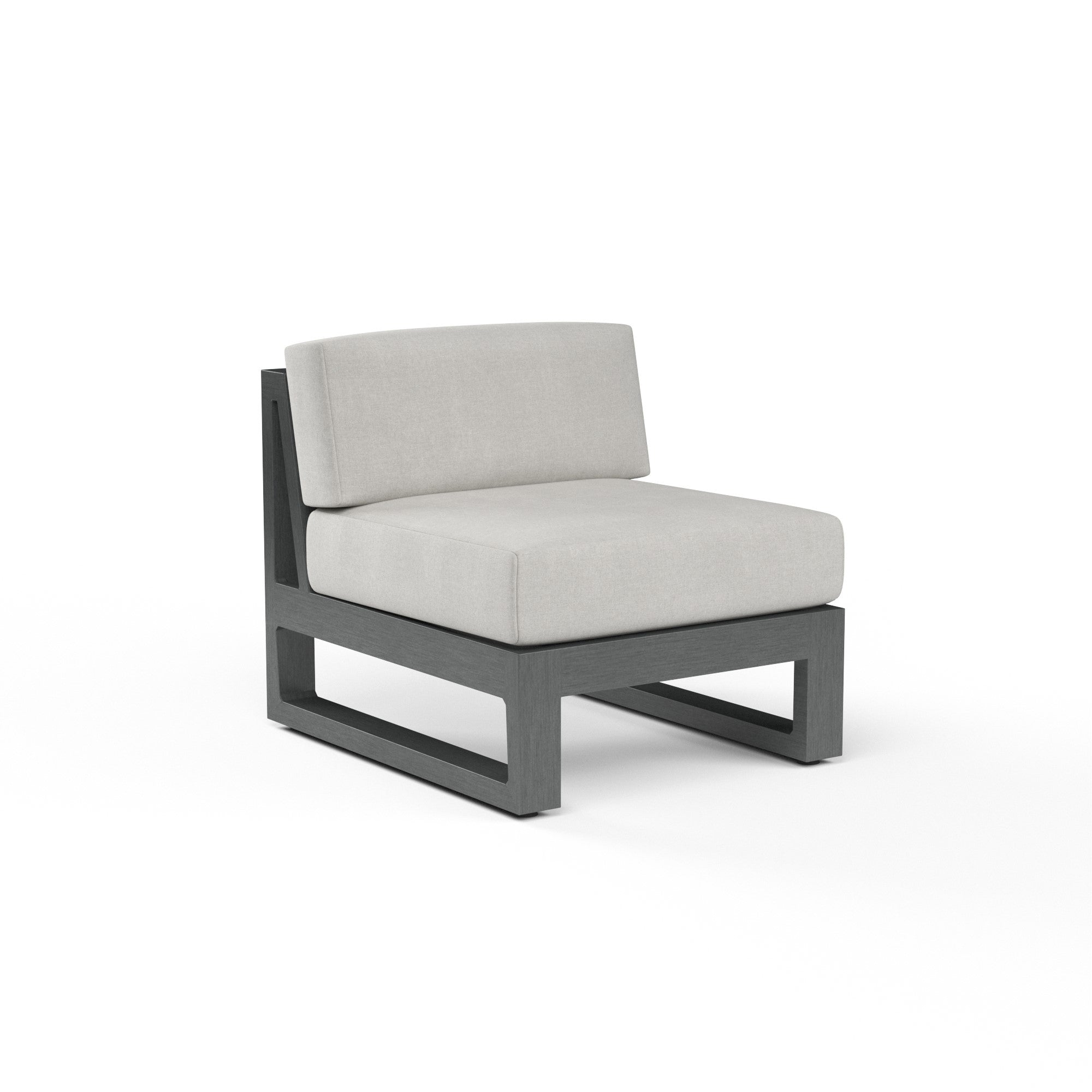 Redondo Aluminum Armless Club Chair