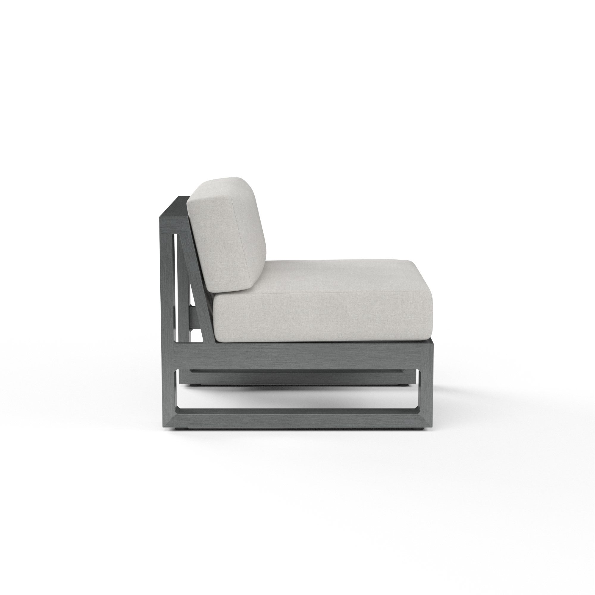 Redondo Aluminum Armless Club Chair