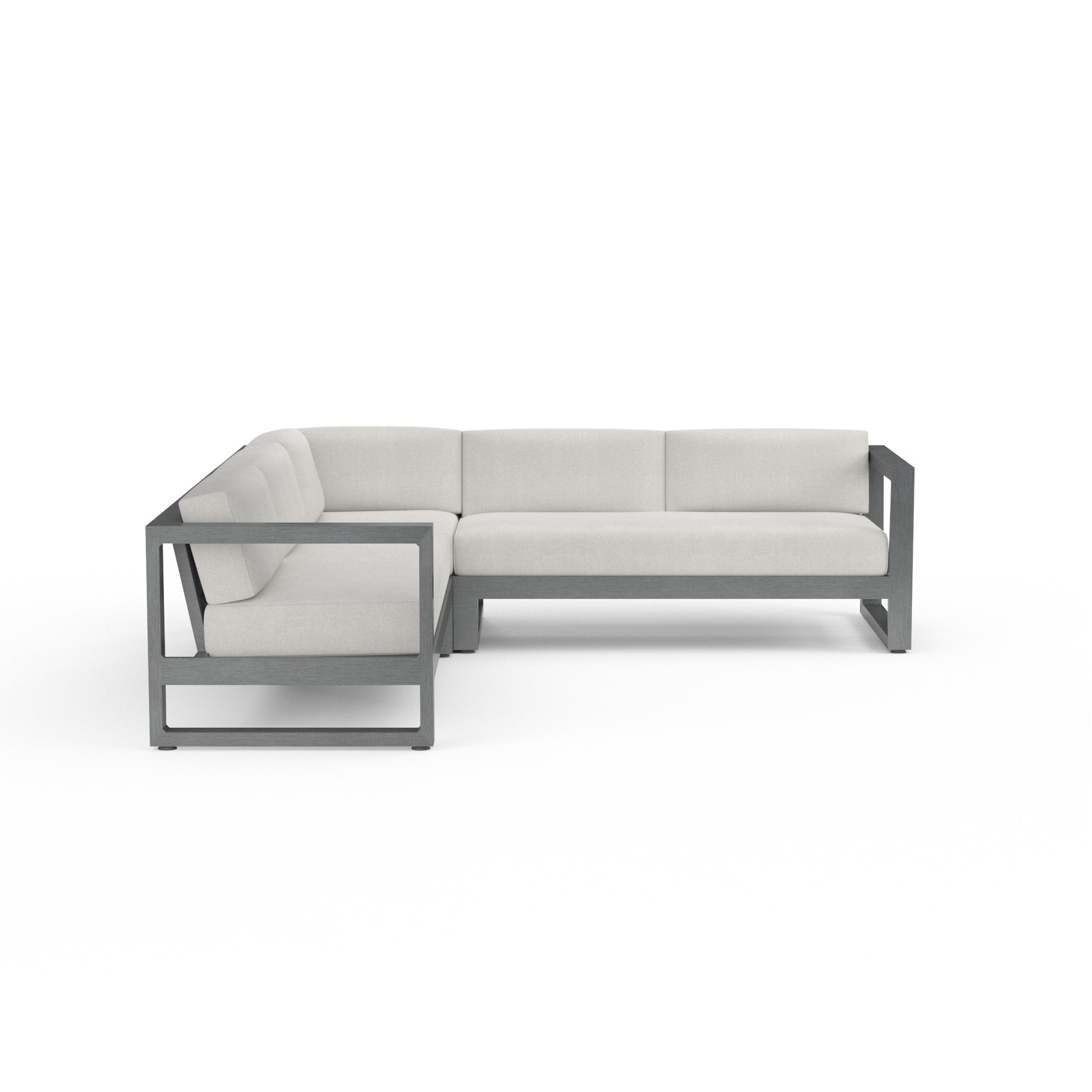 Redondo 4-Seat Aluminum Sectional Set