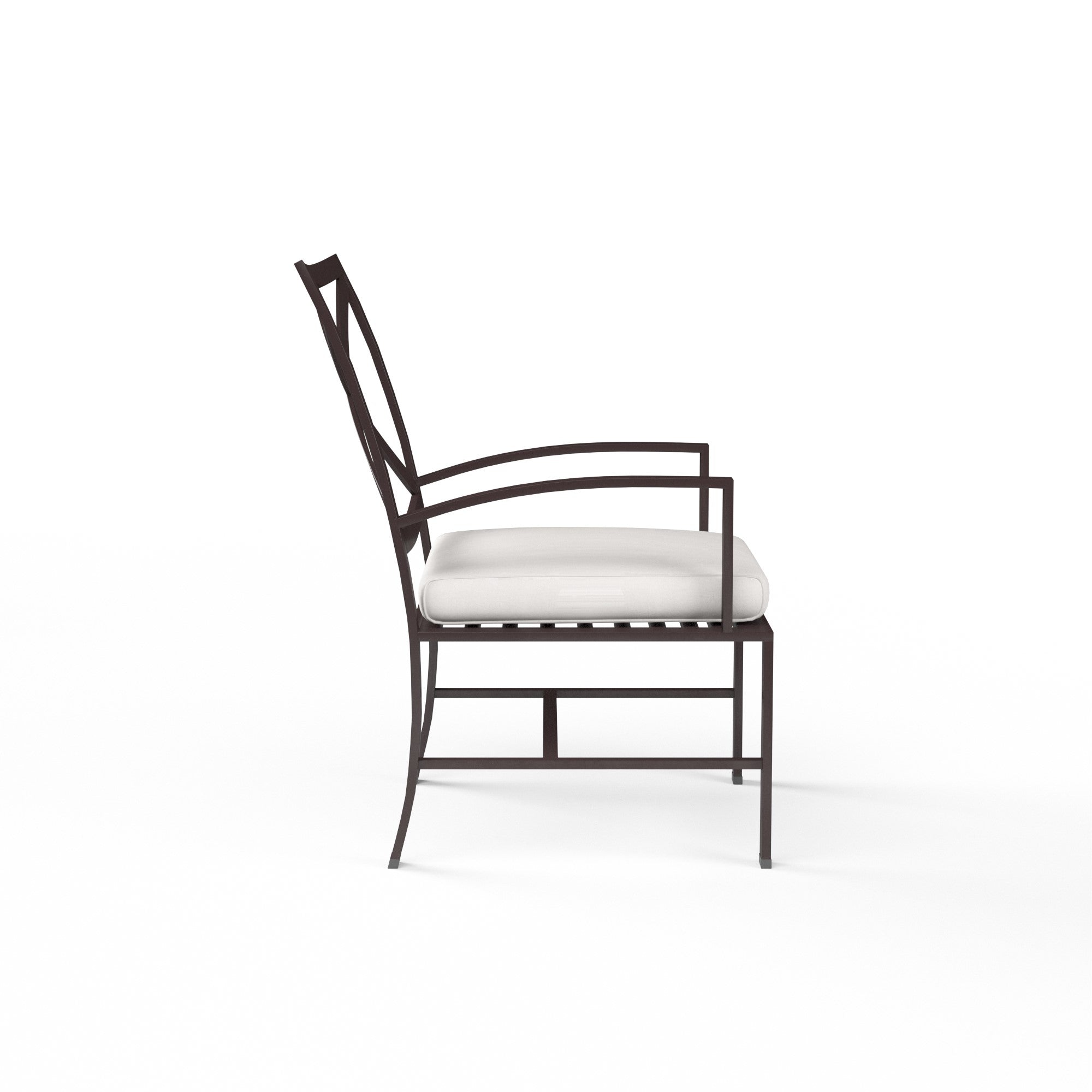 La Jolla Aluminum Cushioned Dining Arm Chair