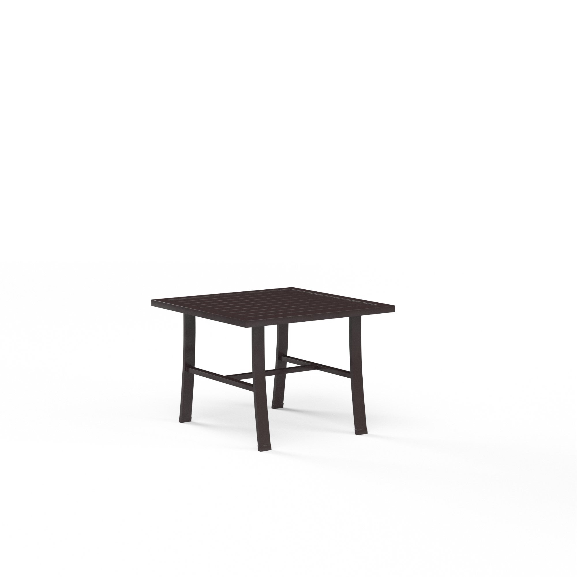 La Jolla 22" Square Aluminum End Table