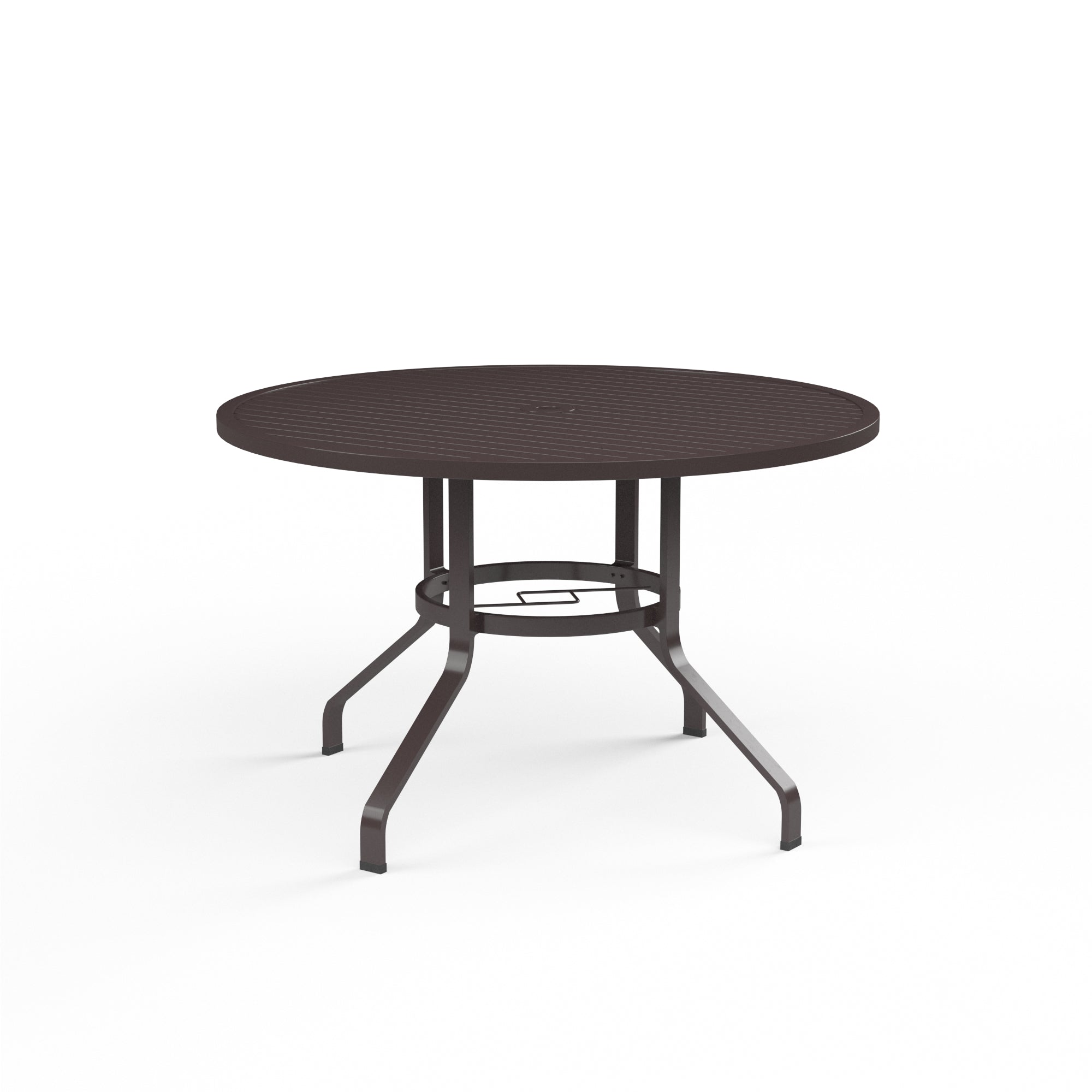 La Jolla 48" Round Aluminum Dining Table