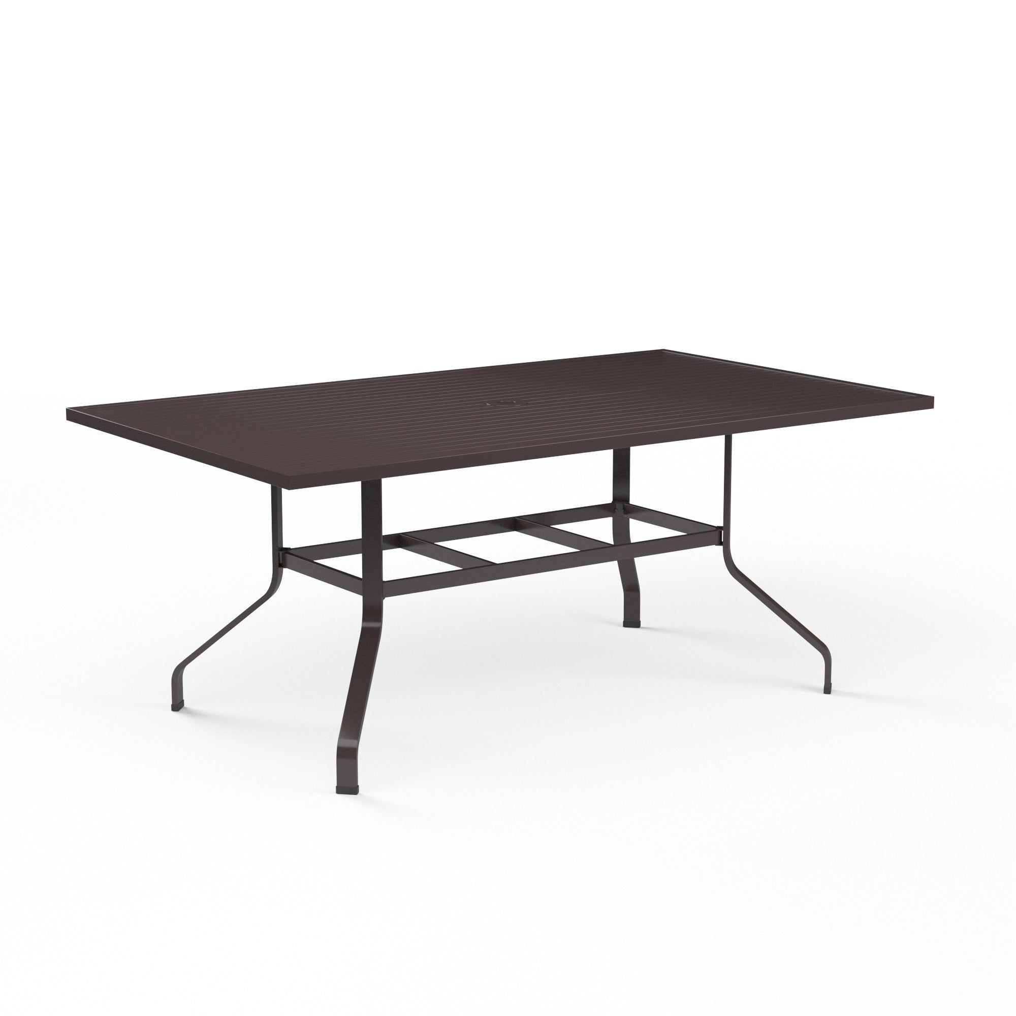 La Jolla 42" x 72" Rectangular Aluminum Dining Table