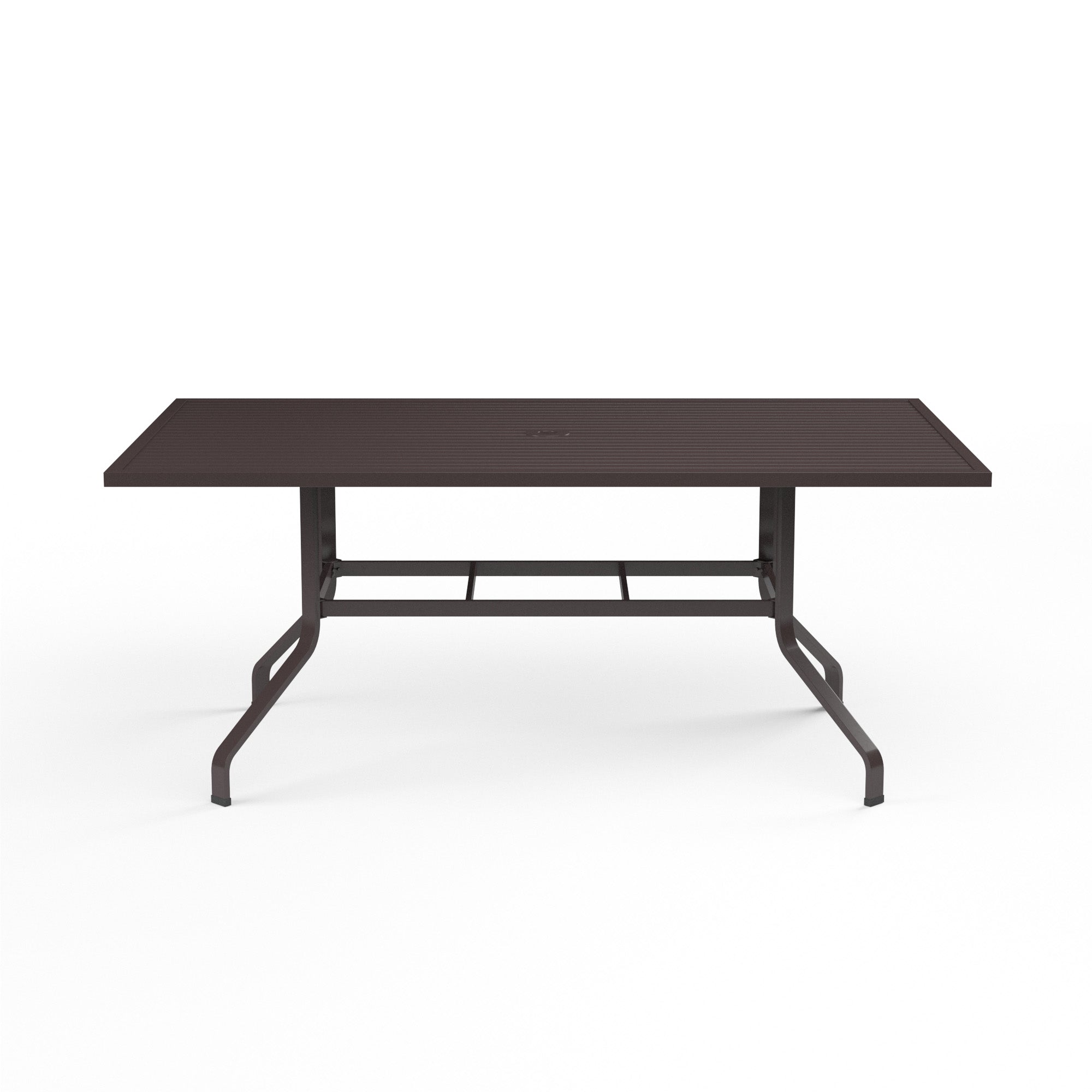 La Jolla 42" x 72" Rectangular Aluminum Dining Table
