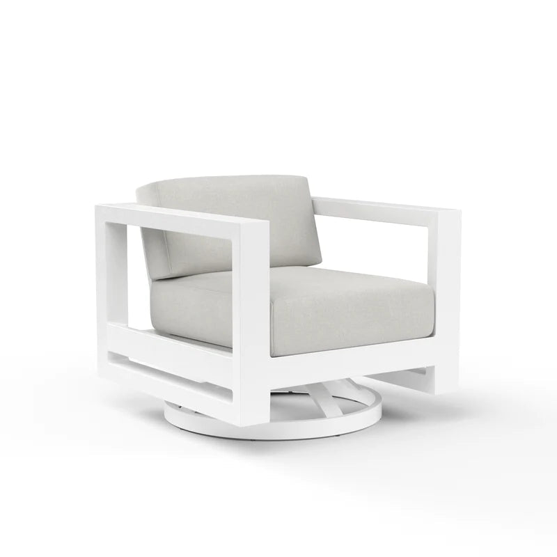 Newport Aluminum Swivel Club Chair