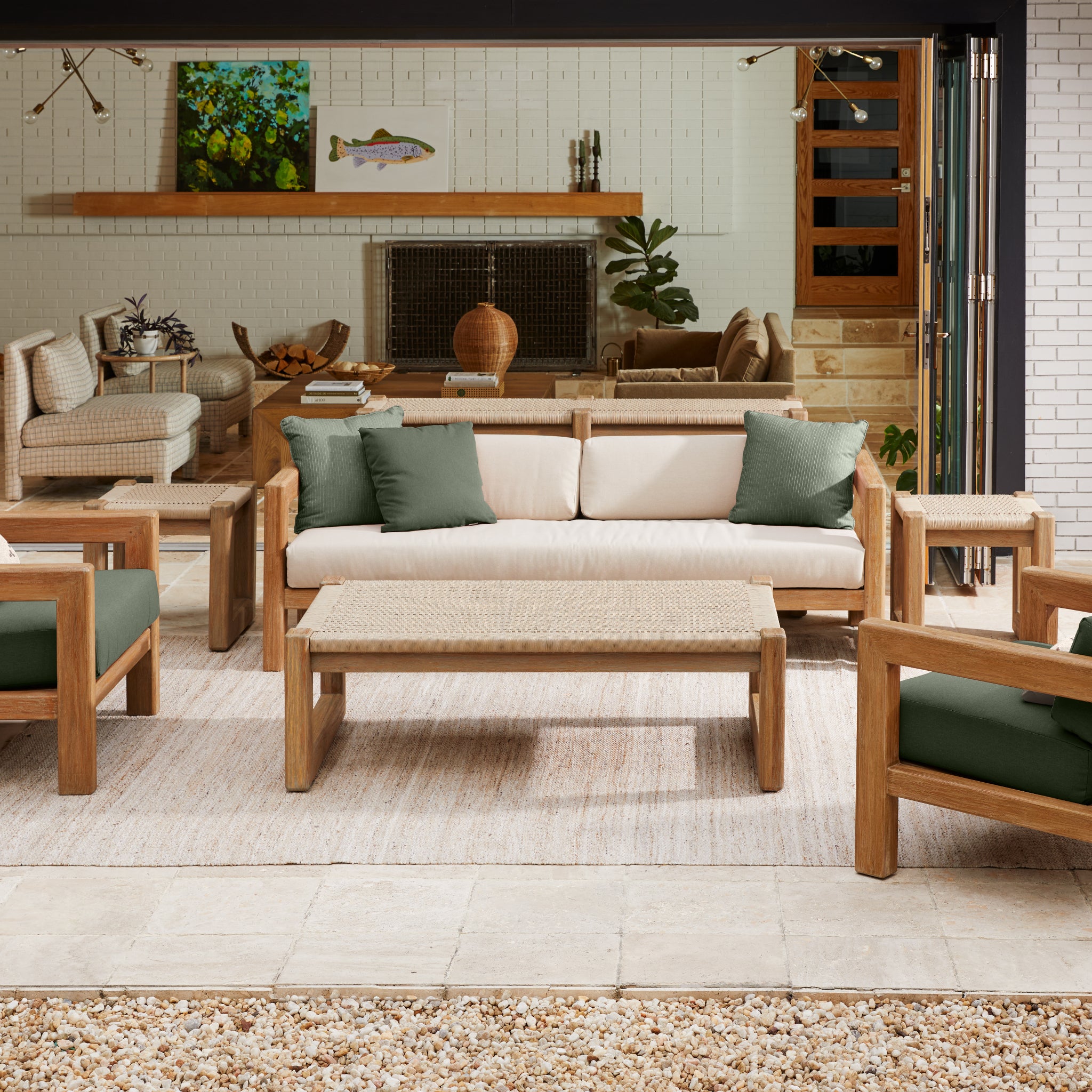 Sedona 60" x 34" Rectangular Teak Coffee Table