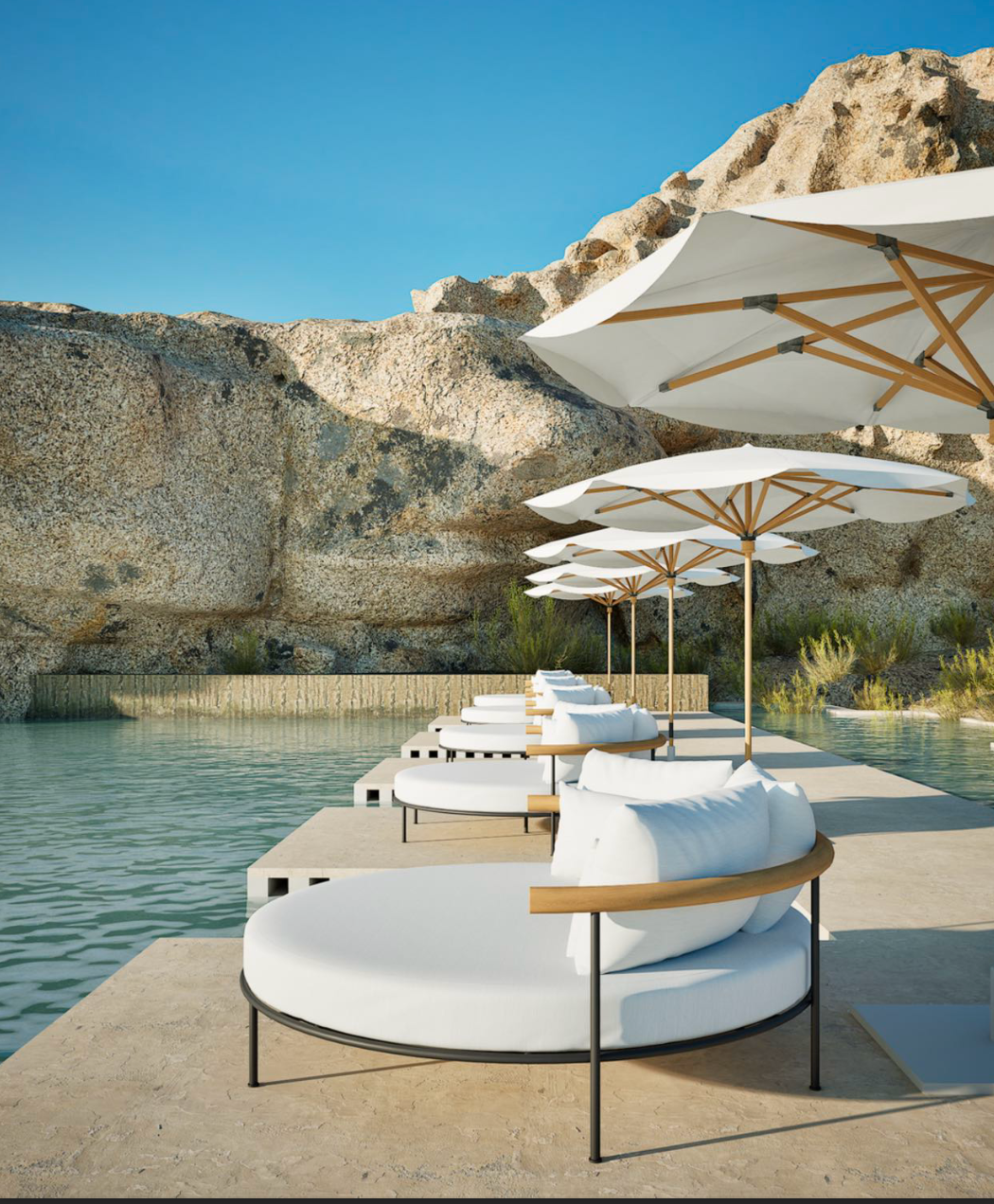 Paros Round Chaise Lounge