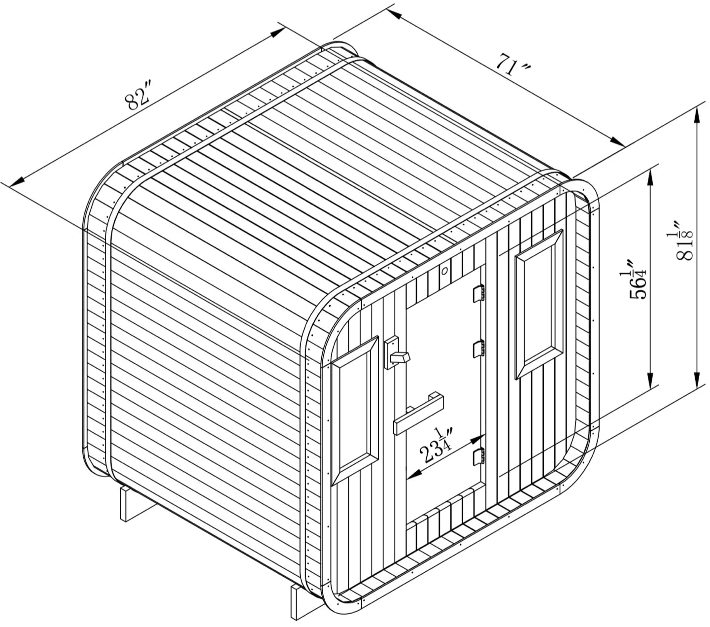 Summit 6-Person Outdoor Sauna