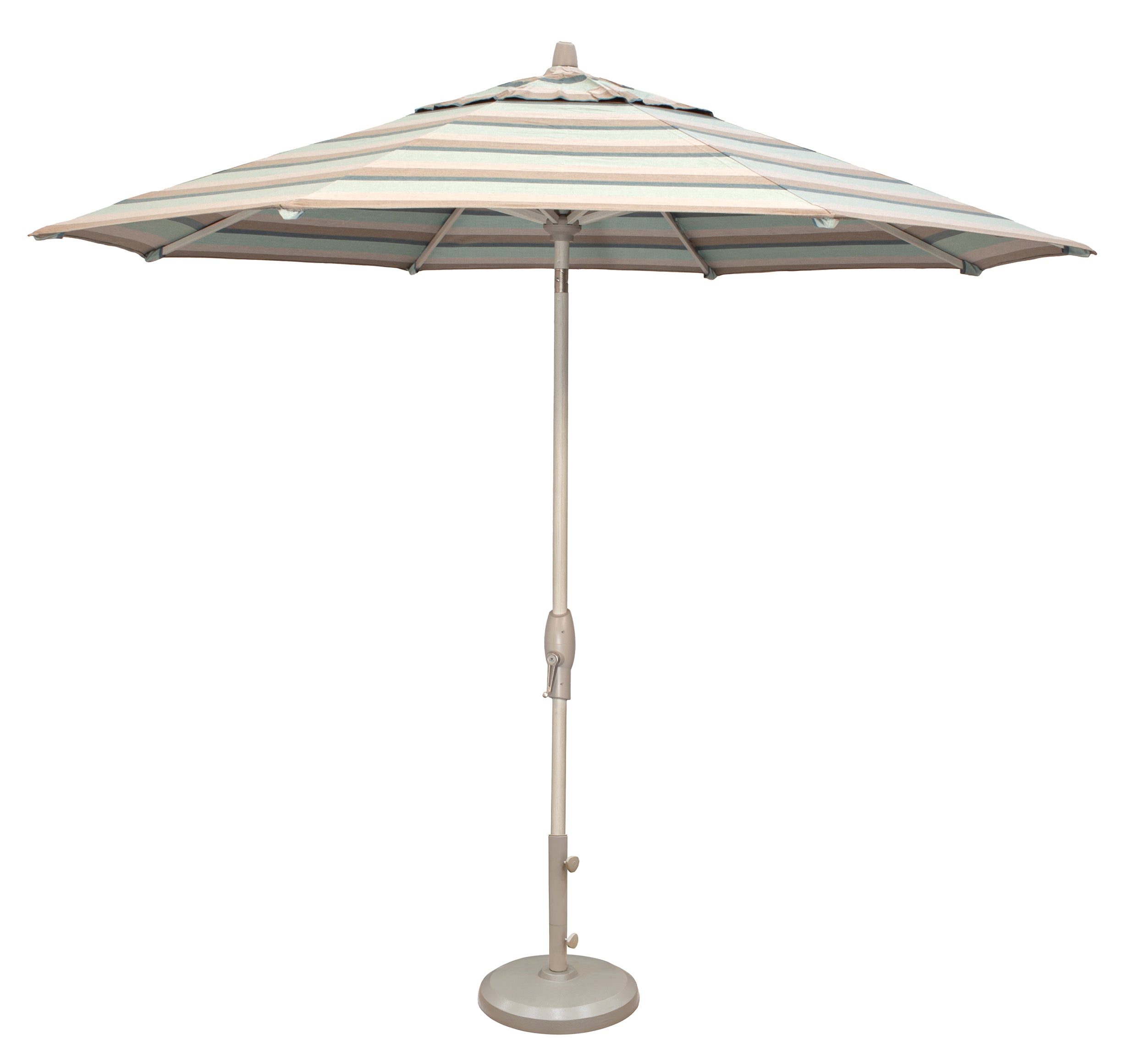 Auto Tilt 11' Octagon Aluminum Market Umbrella