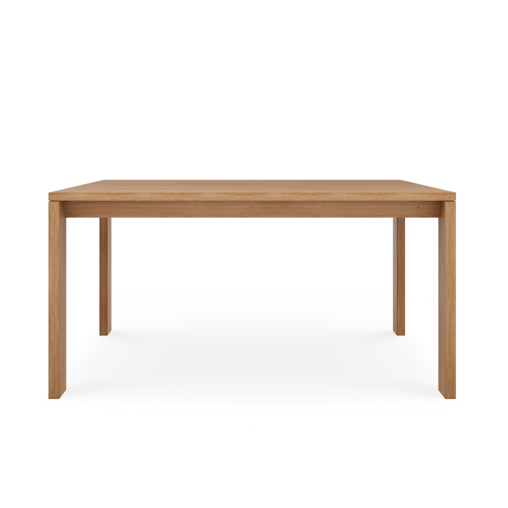 Beja Square Dining Table#Finish_Natural Sanded