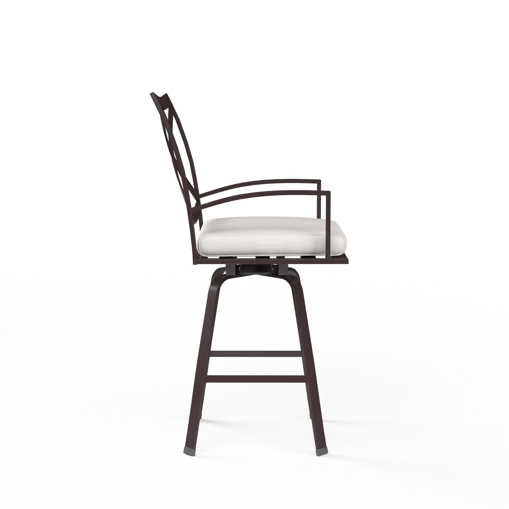 La Jolla Aluminum Cushioned Swivel Bar Stool