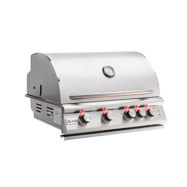 Premium LTE 32" Stainless Steel 4-Burner Built-In Gas Grill
