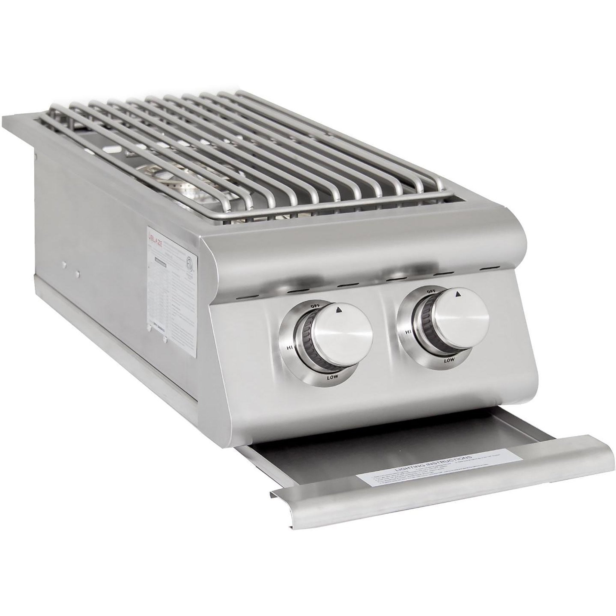 Premium LTE Stainless Steel Built-In Double Side Burner
